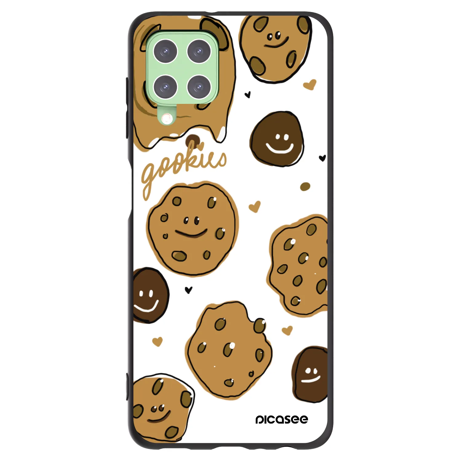 Picasee silikonski črni ovitek za Samsung Galaxy A22 A225F 4G - Gookies