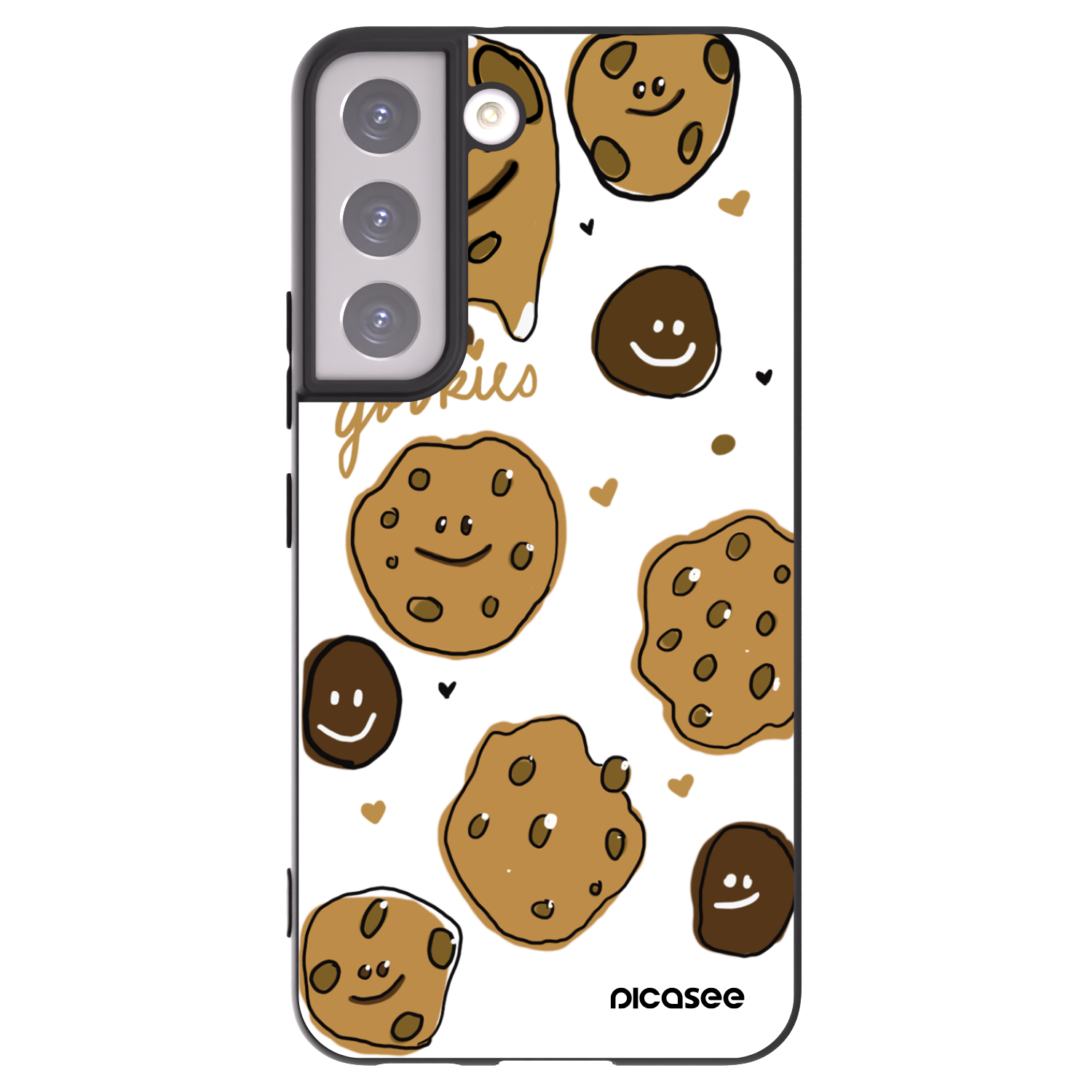 Picasee silikonski črni ovitek za Samsung Galaxy S22 5G - Gookies
