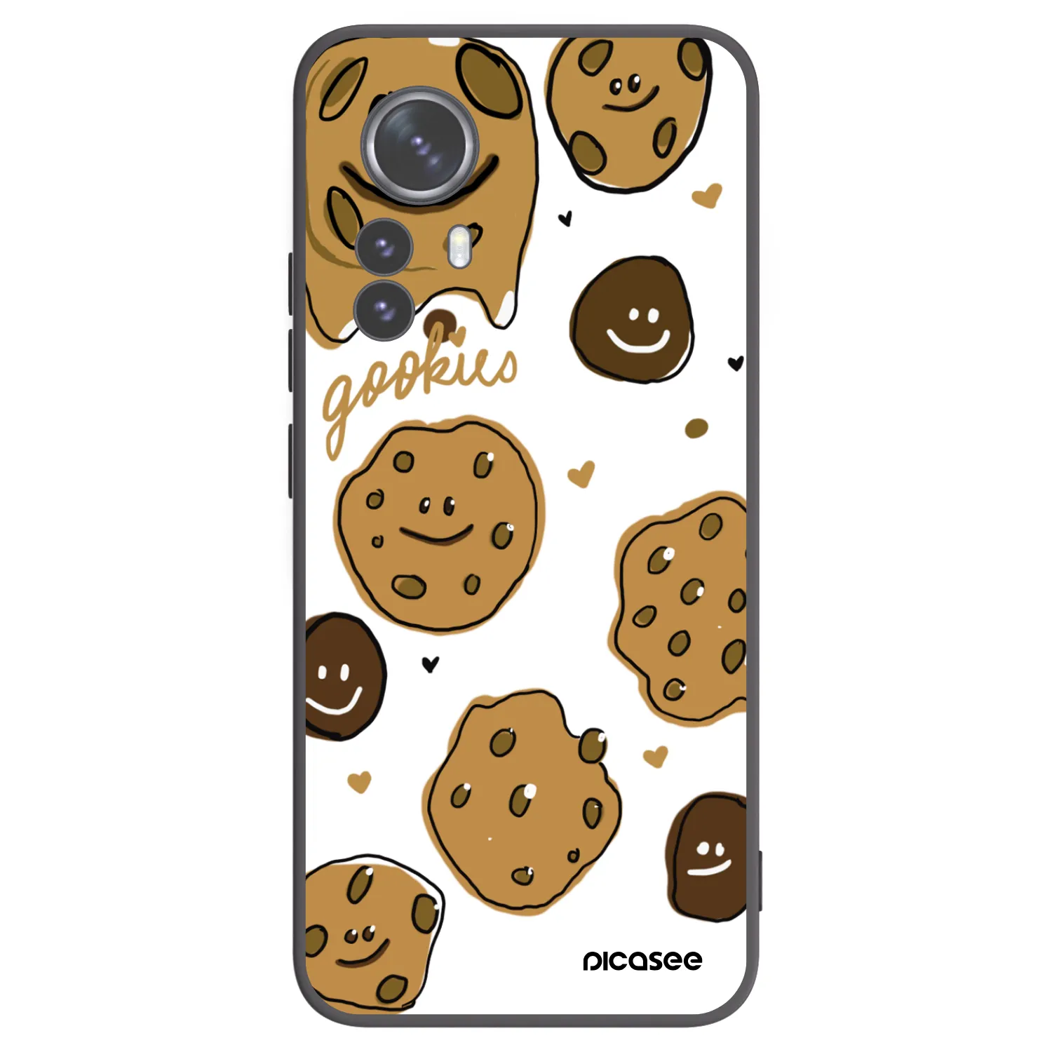 Picasee silikonski črni ovitek za Xiaomi 12 Pro - Gookies