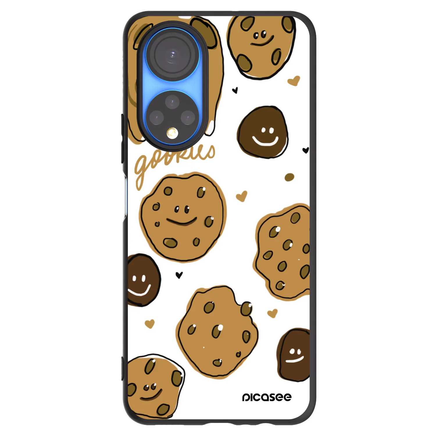 Picasee silikonski črni ovitek za Honor X7 - Gookies