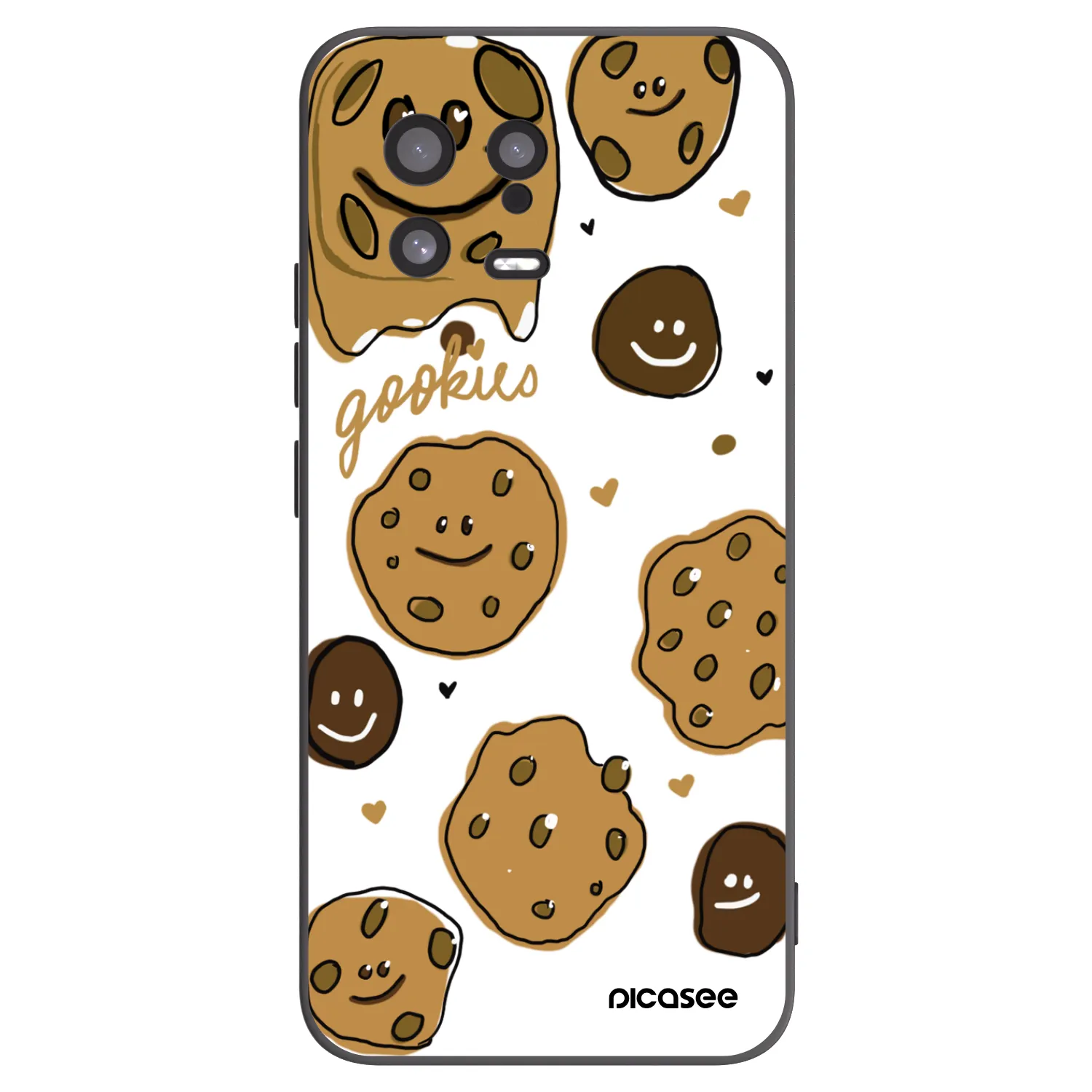 Picasee silikonski črni ovitek za Xiaomi 13 - Gookies
