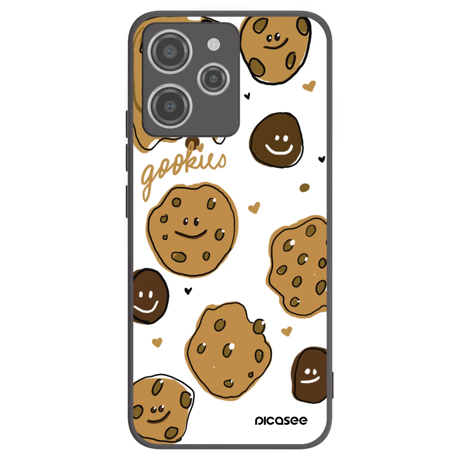 Picasee silikonski črni ovitek za Xiaomi Redmi 12 4G - Gookies