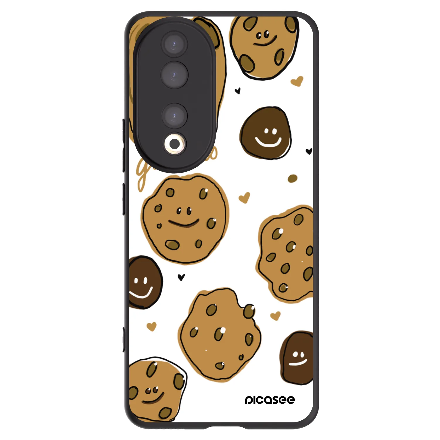 Picasee silikonski črni ovitek za Honor 90 5G - Gookies