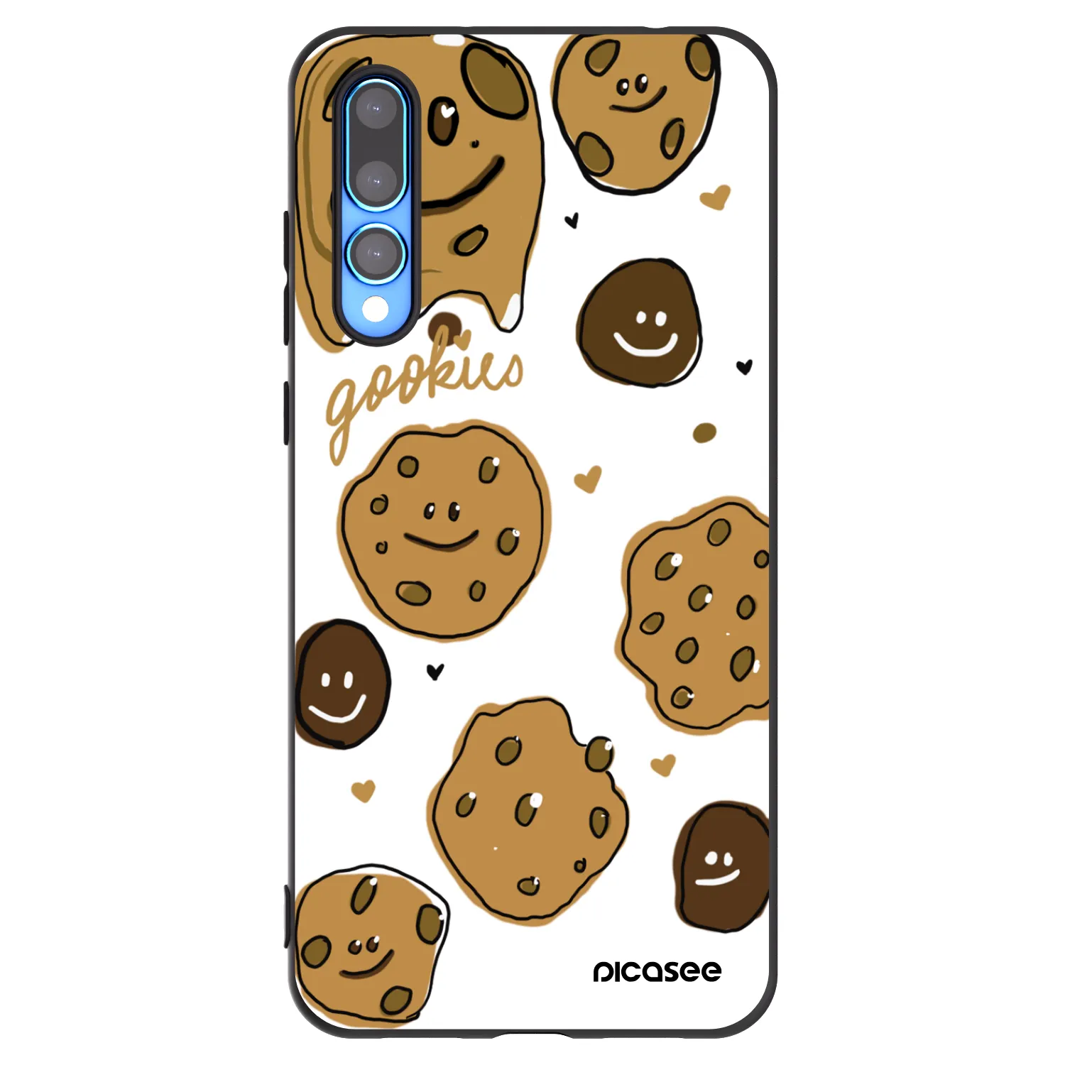 Picasee silikonski črni ovitek za Huawei P20 Pro - Gookies