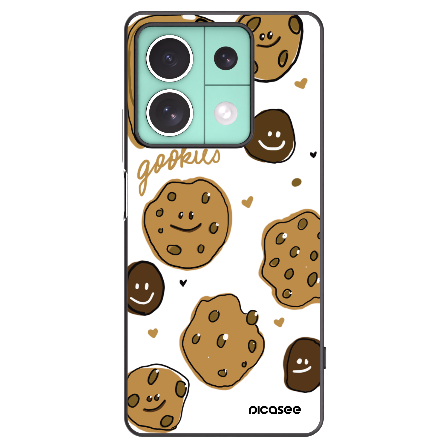 Picasee silikonski črni ovitek za Xiaomi Redmi Note 13 5G - Gookies