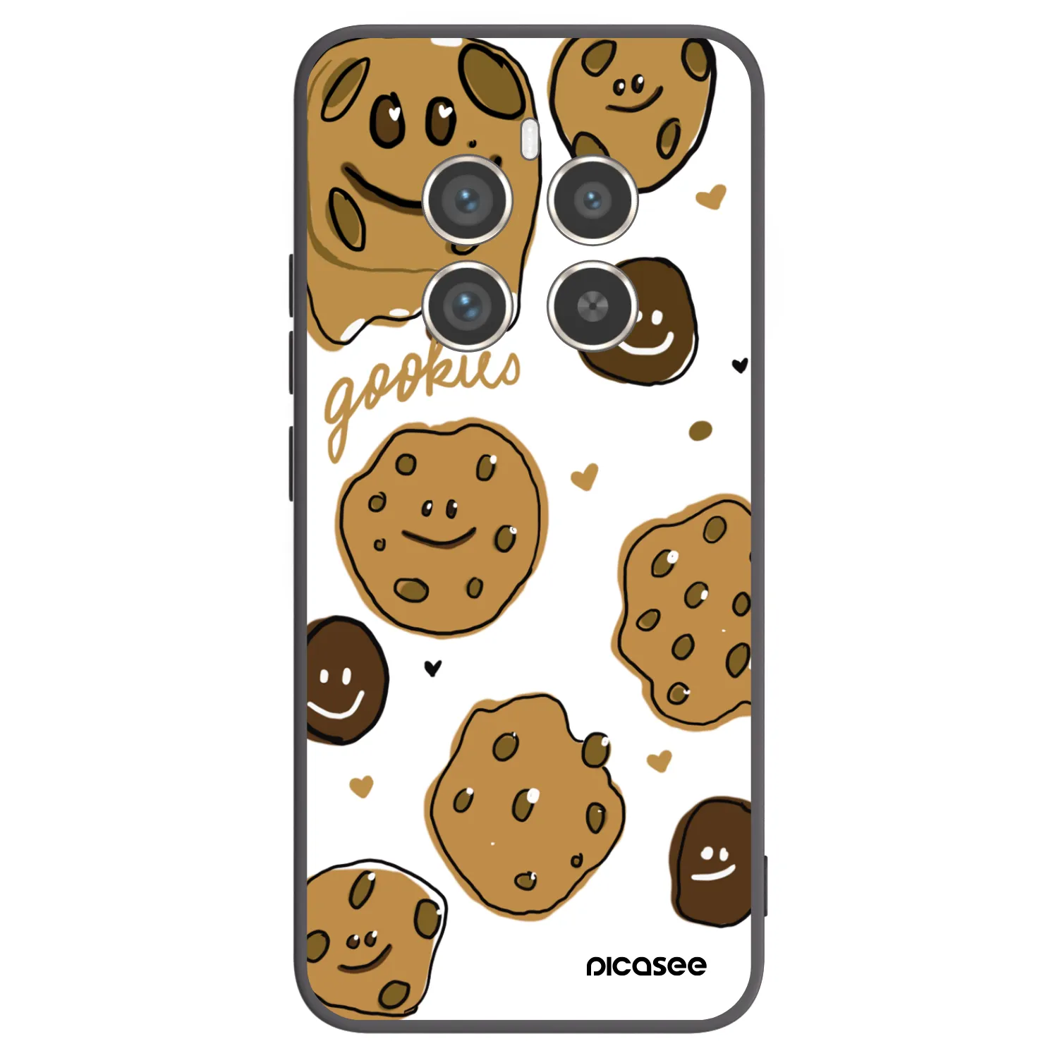 Picasee silikonski črni ovitek za Realme 12 Pro 5G - Gookies