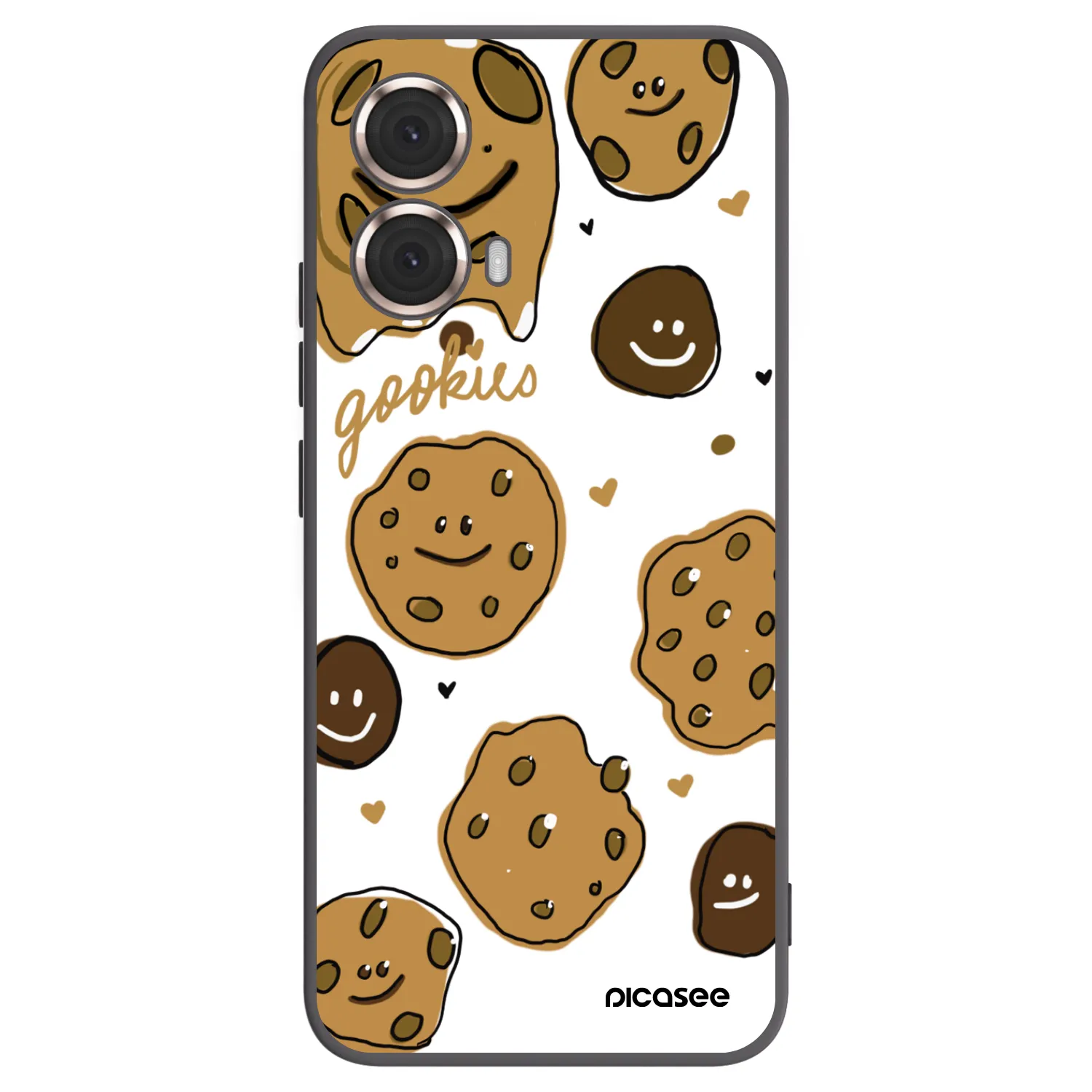 Picasee silikonski črni ovitek za Motorola Moto G85 - Gookies