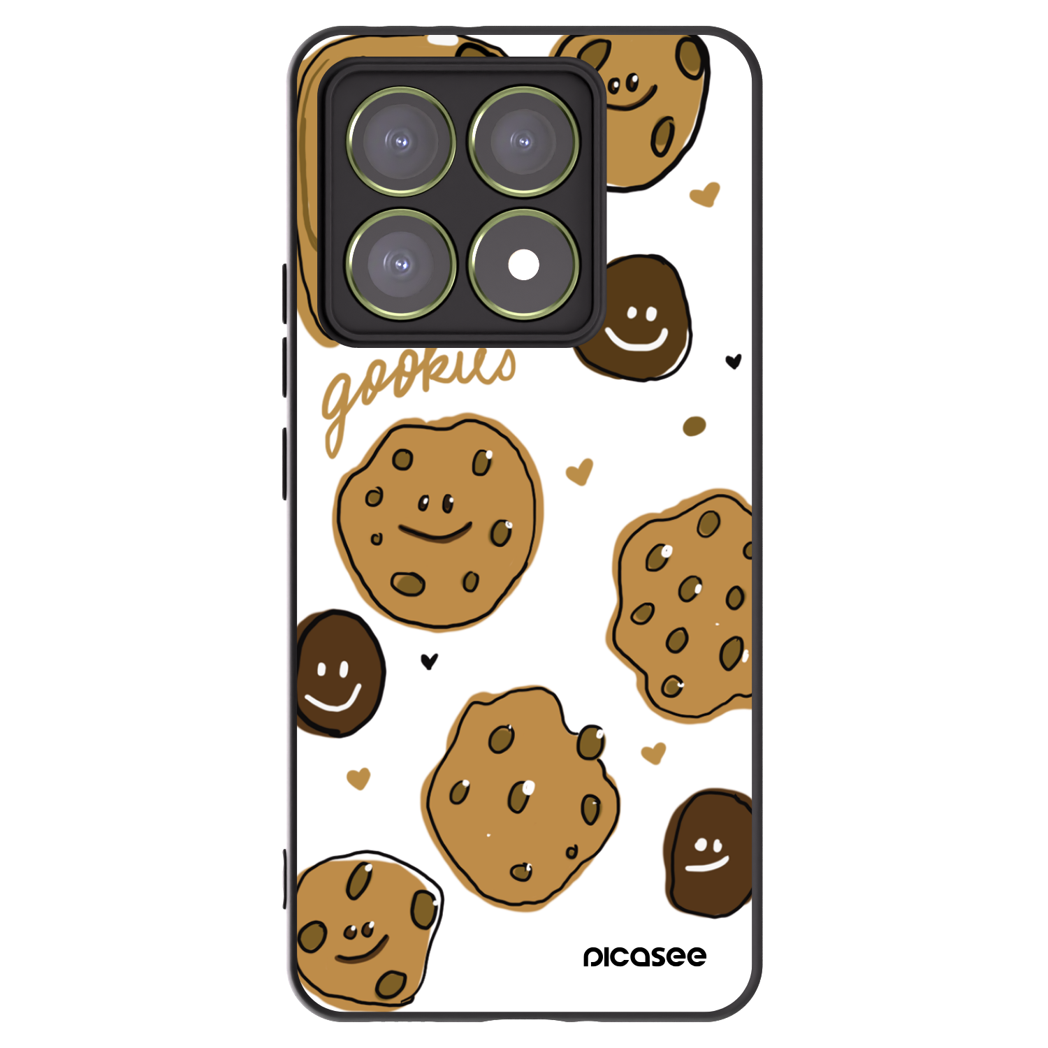 Picasee silikonski črni ovitek za Xiaomi 14T - Gookies