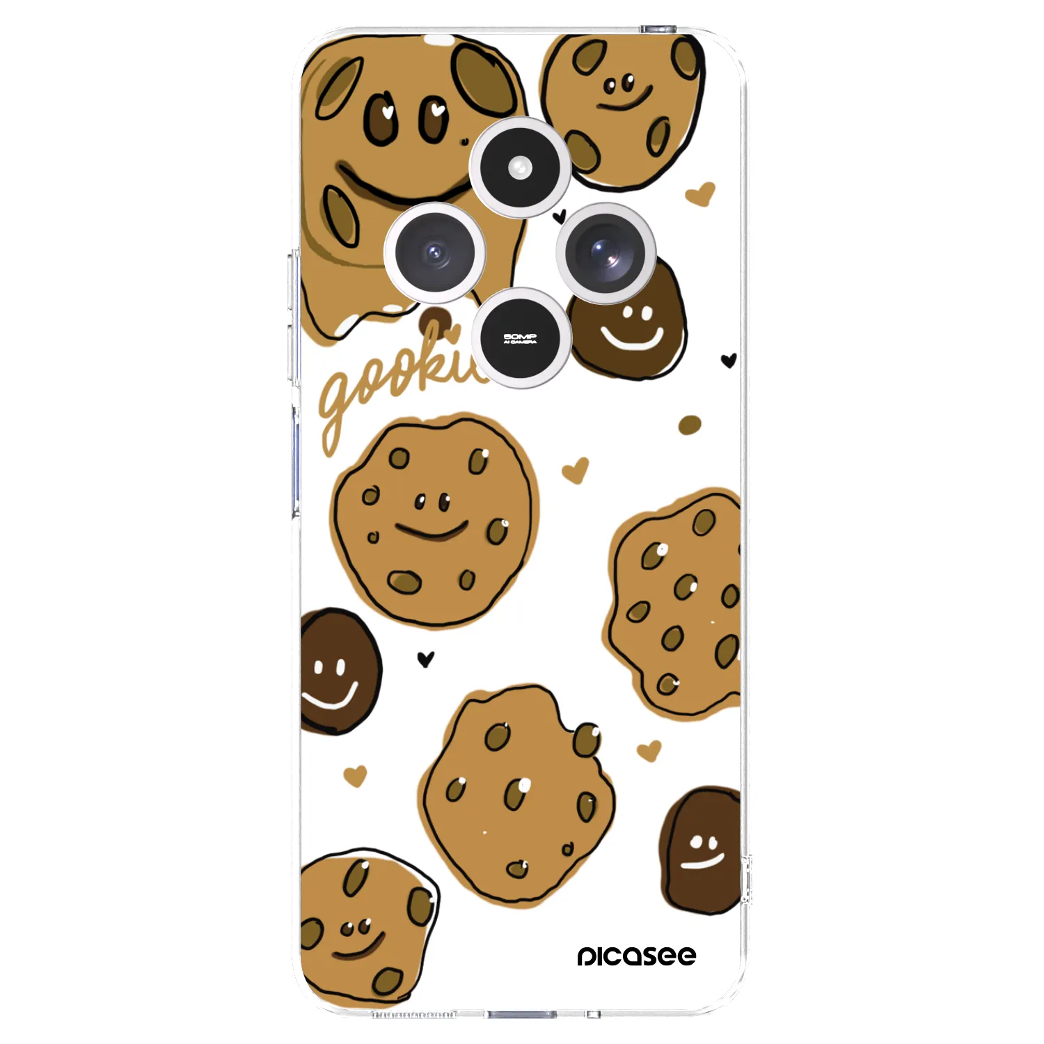 Picasee silikonski prozorni ovitek za Xiaomi Redmi 14C - Gookies