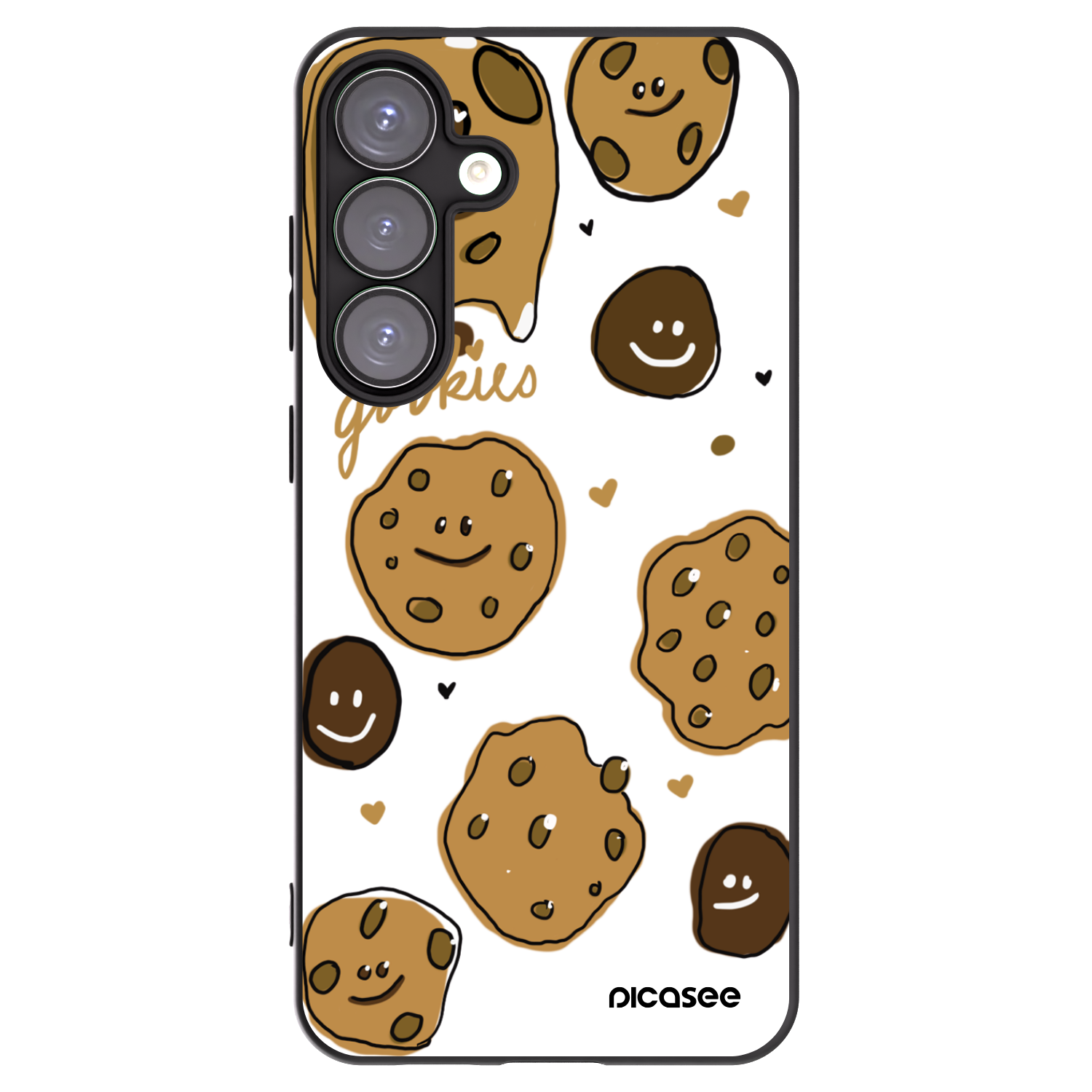 Picasee silikonski črni ovitek za Samsung Galaxy S25+ 5G - Gookies