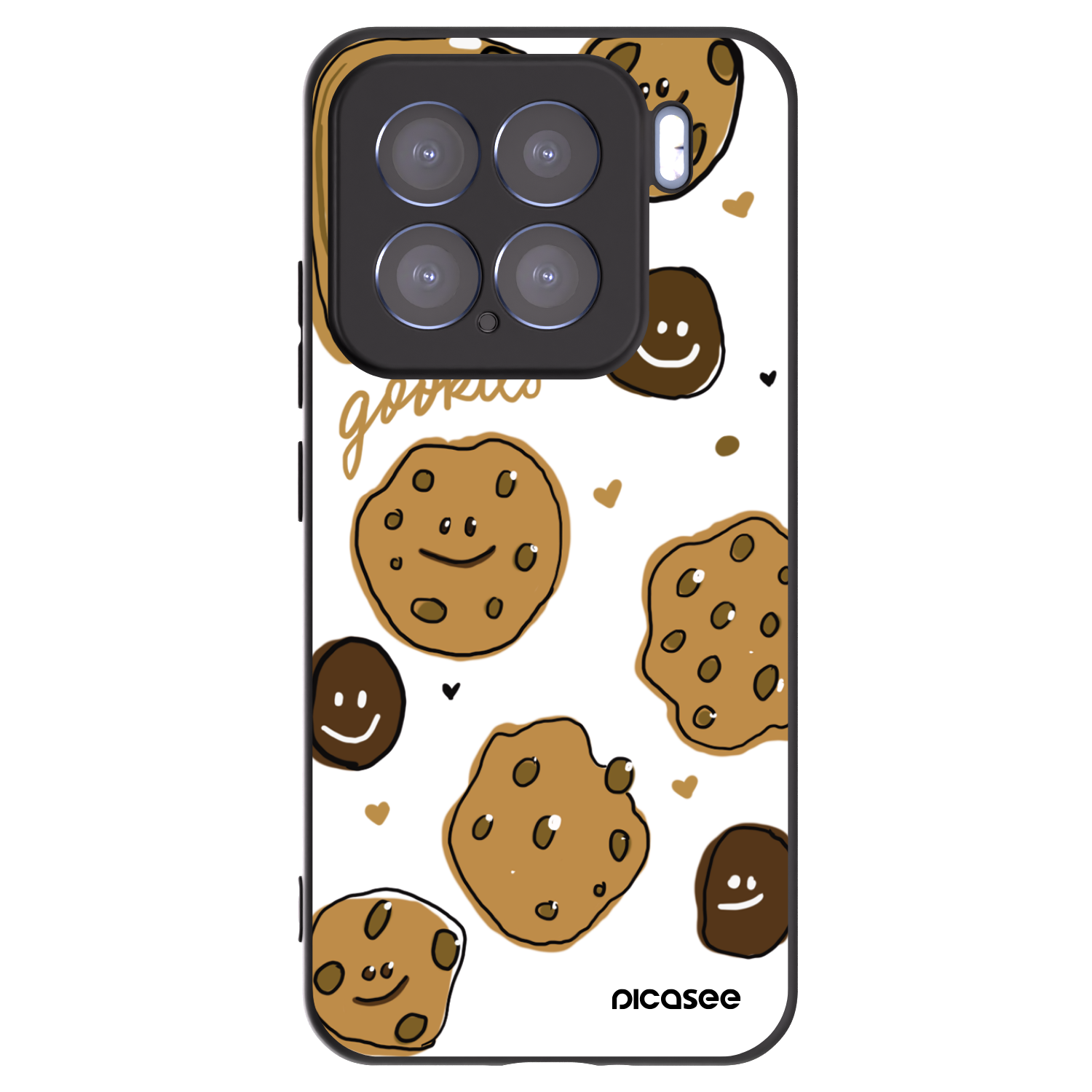 Picasee silikonski črni ovitek za Xiaomi 15 - Gookies