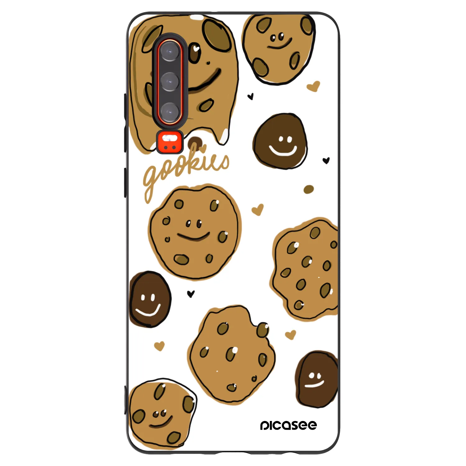 Picasee silikonski črni ovitek za Huawei P30 - Gookies