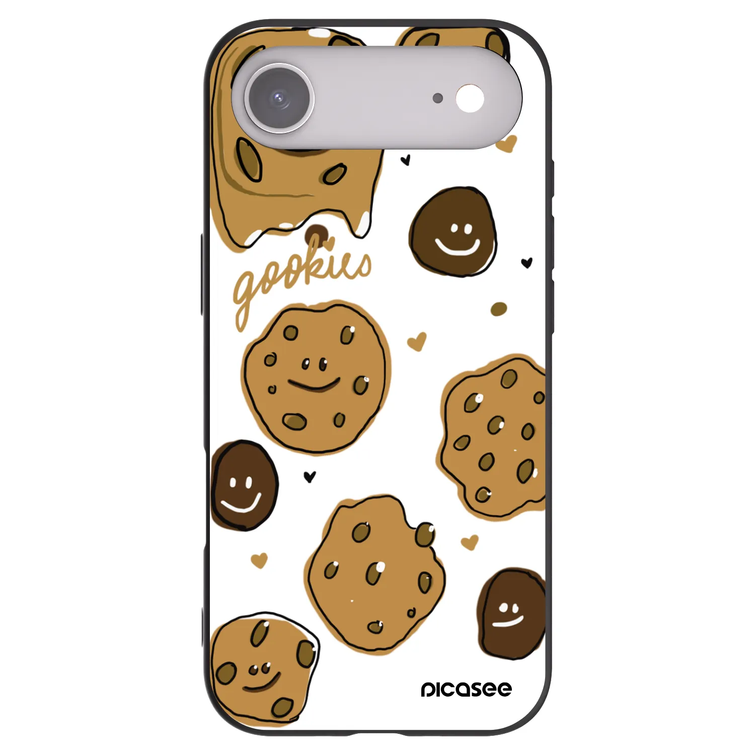 Picasee silikonski črni ovitek za Apple iPhone Air - Gookies