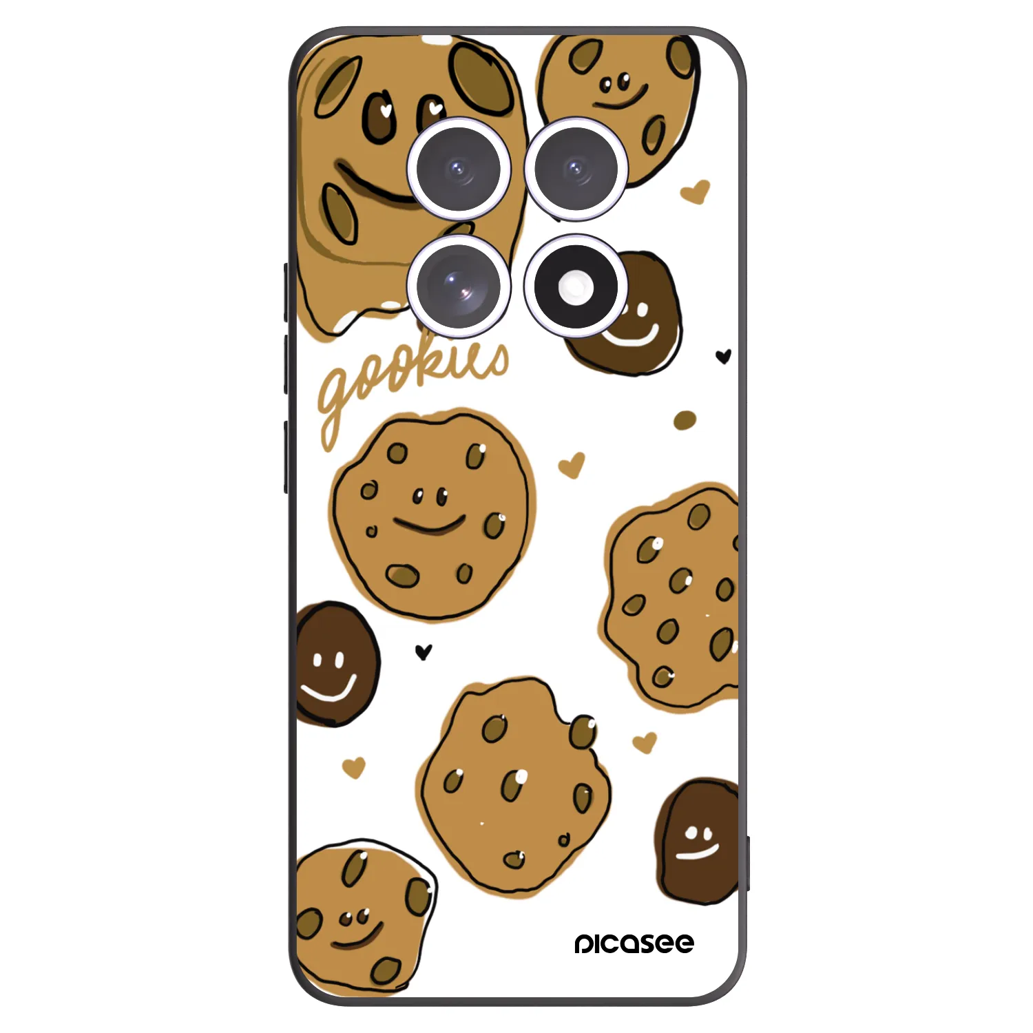 Picasee silikonski črni ovitek za Xiaomi Redmi Note 15 - Gookies