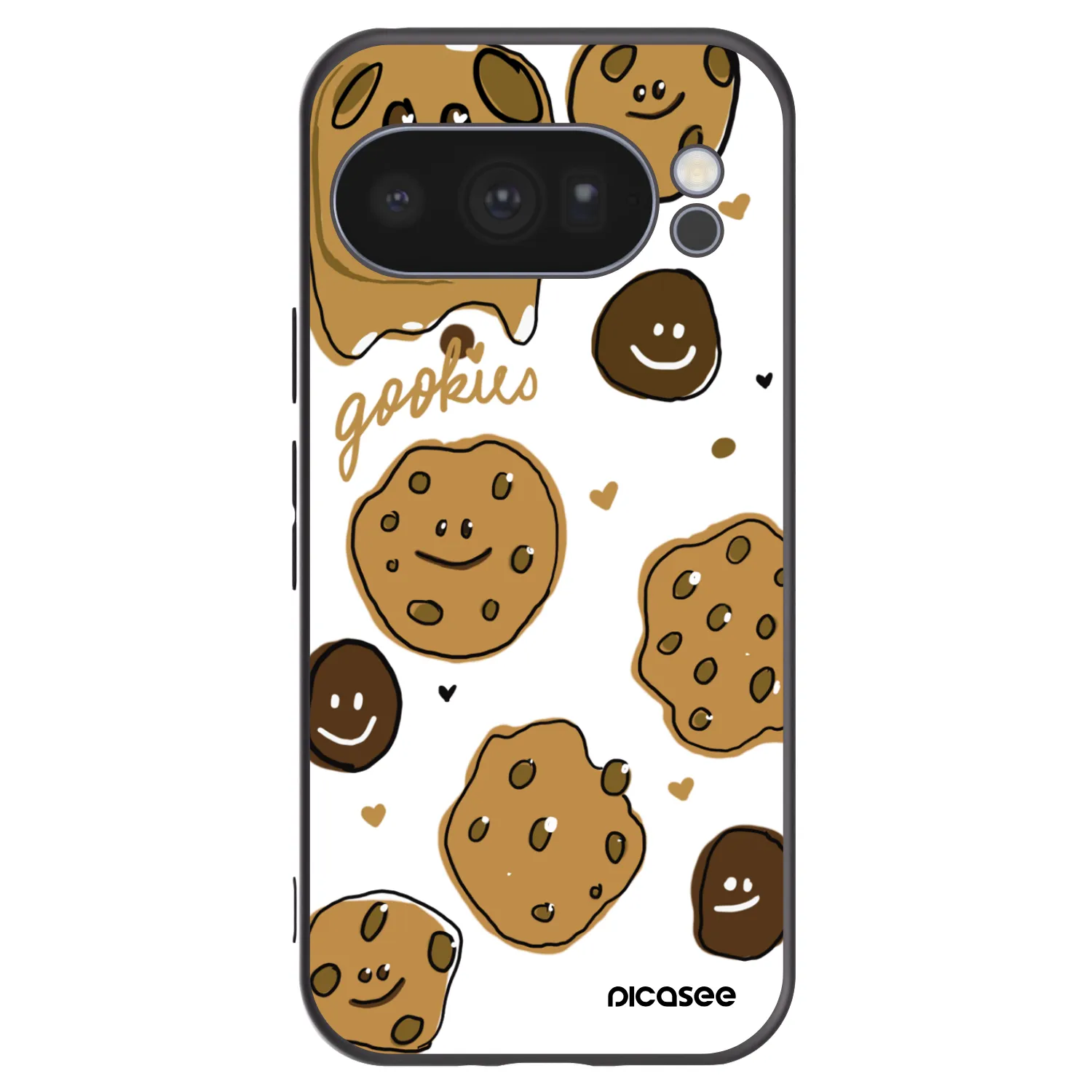 Picasee silikonski črni ovitek za Google Pixel 10 Pro - Gookies