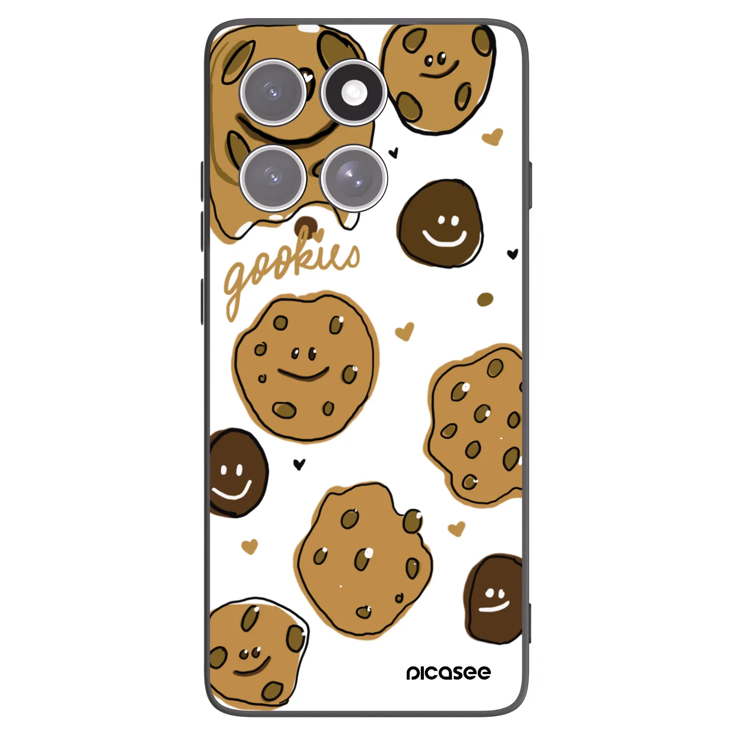 Picasee silikonski črni ovitek za Motorola Edge 60 Fusion - Gookies