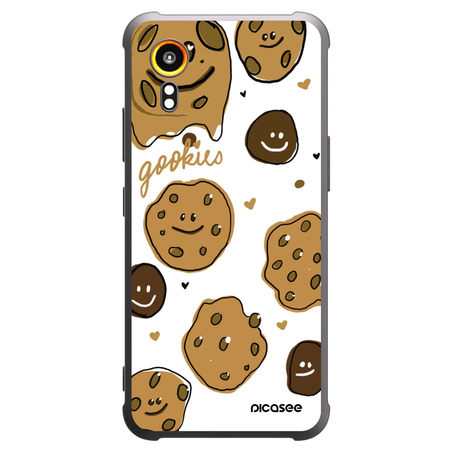 Picasee silikonski črni ovitek za Samsung Galaxy Xcover 7 - Gookies