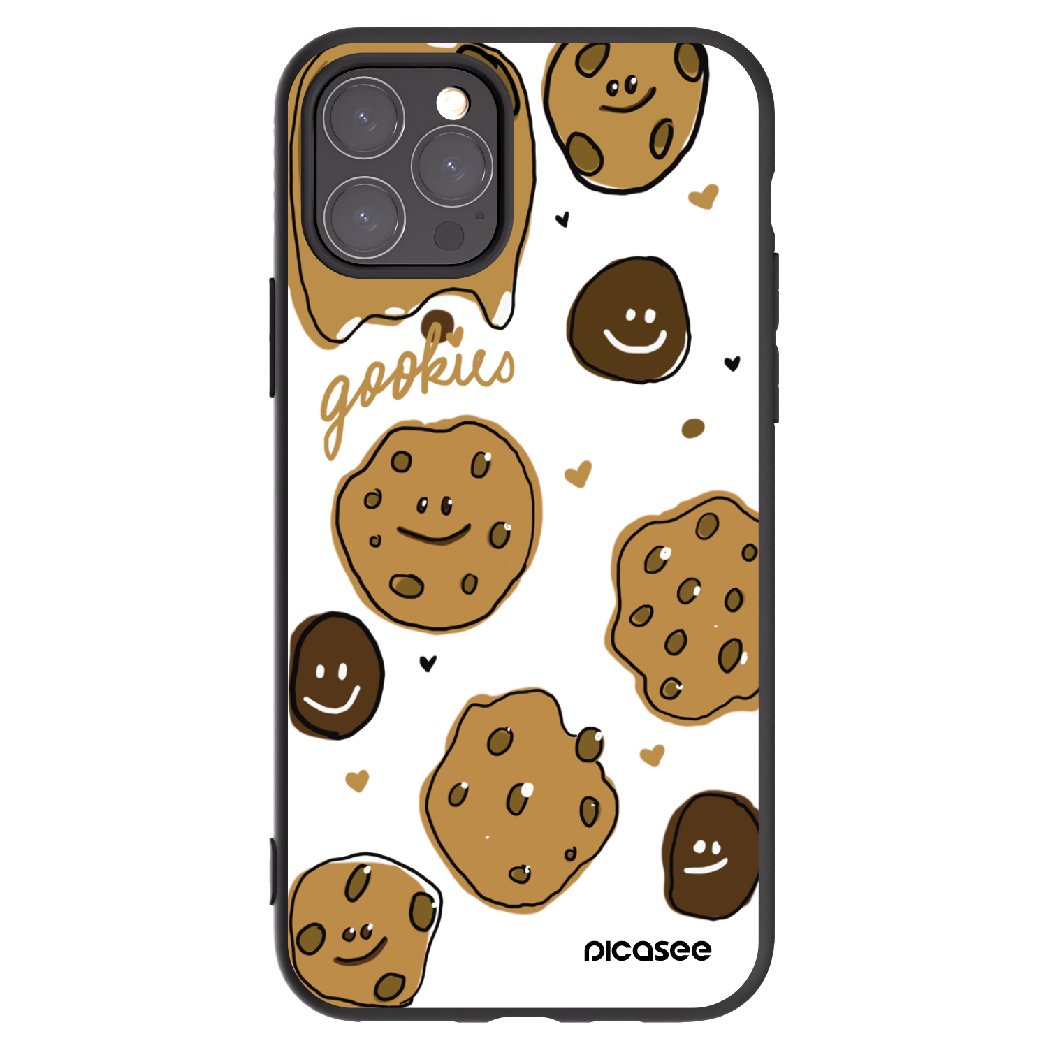 Picasee silikonski črni ovitek za Apple iPhone 11 Pro - Gookies