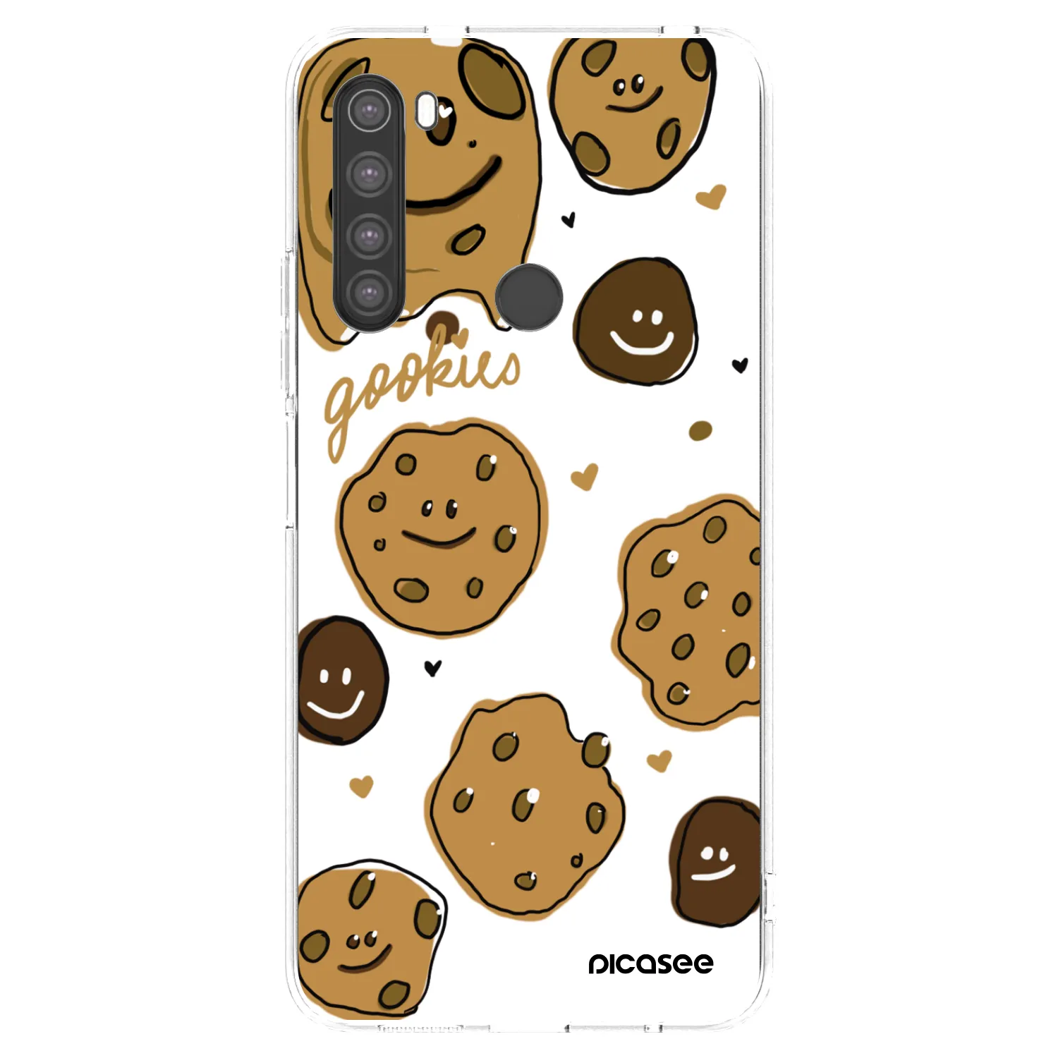 Picasee silikonski prozorni ovitek za Xiaomi Redmi Note 8 - Gookies