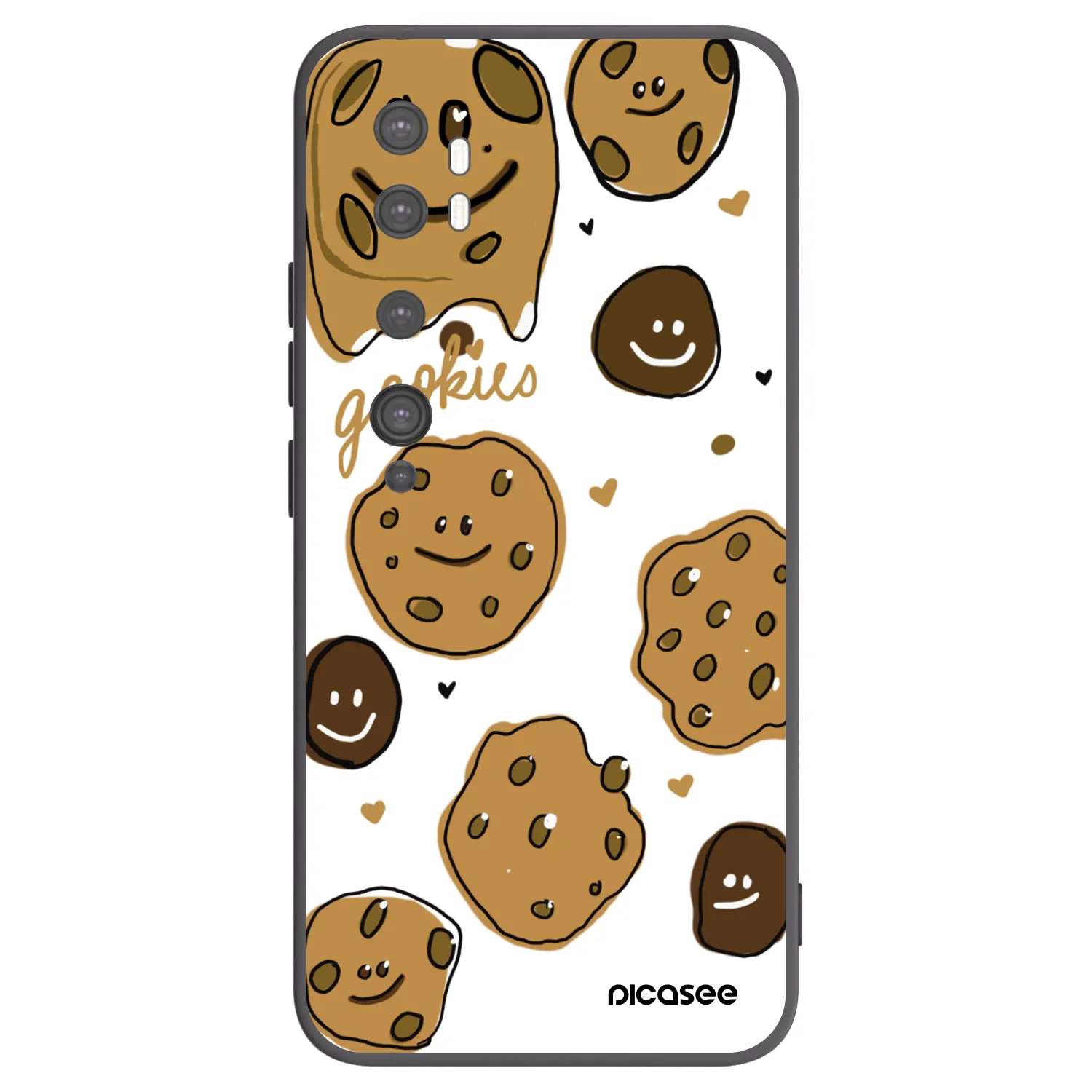 Picasee silikonski črni ovitek za Xiaomi Mi Note 10 (Pro) - Gookies
