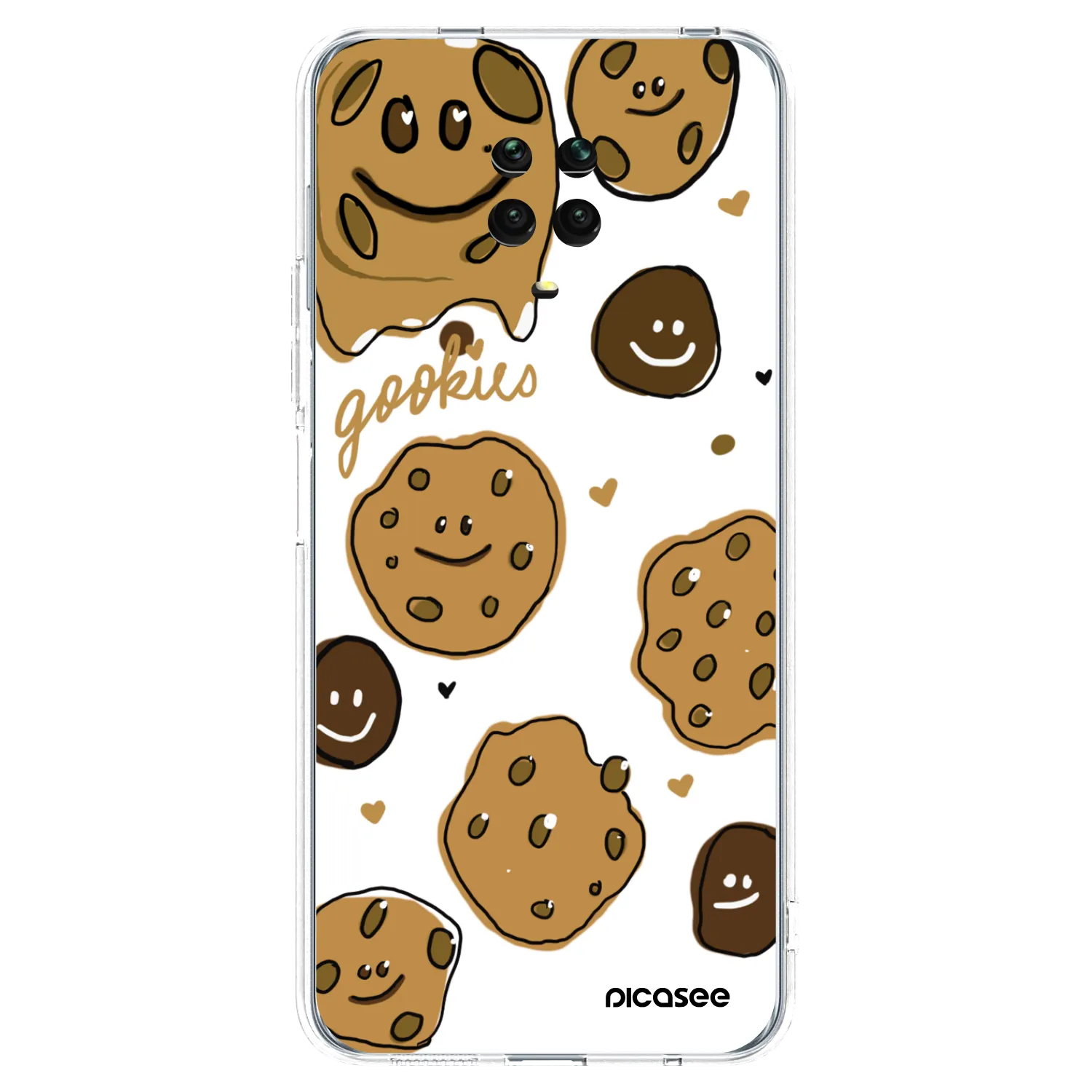 Picasee silikonski prozorni ovitek za Xiaomi Redmi Note 9 Pro - Gookies