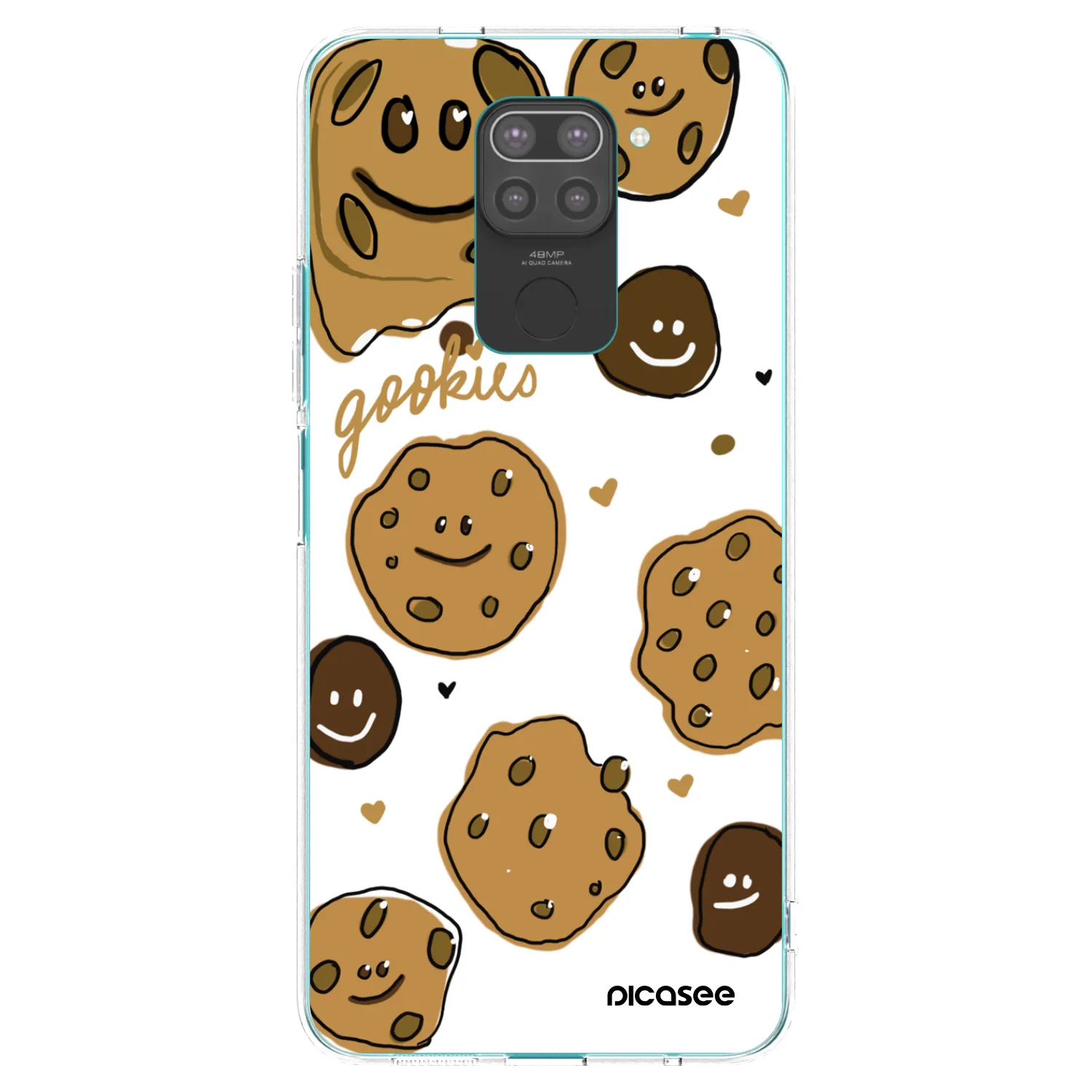 Picasee silikonski črni ovitek za Xiaomi Redmi Note 9 - Gookies