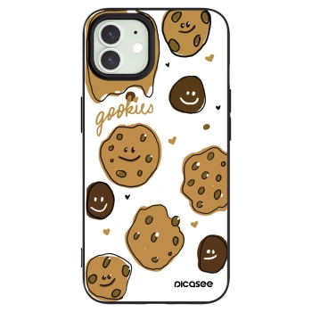 Picasee silikonski črni ovitek za Apple iPhone 12 Pro - Gookies