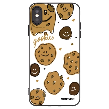 Picasee silikonski črni ovitek za Apple iPhone XS Max - Gookies