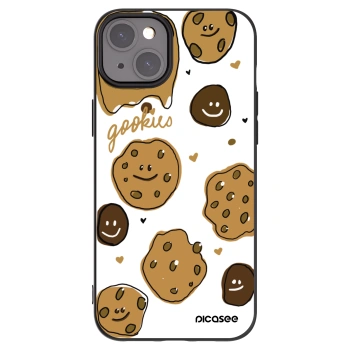 Picasee silikonski črni ovitek za Apple iPhone 15 Plus - Gookies