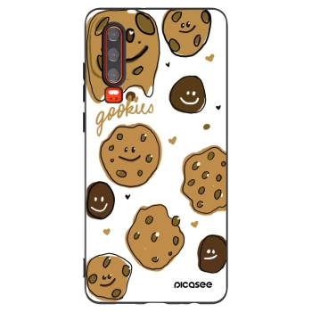 Picasee silikonski črni ovitek za Huawei P30 - Gookies
