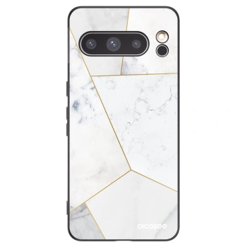 Picasee silikonski črni ovitek za Google Pixel 8 Pro - White tile