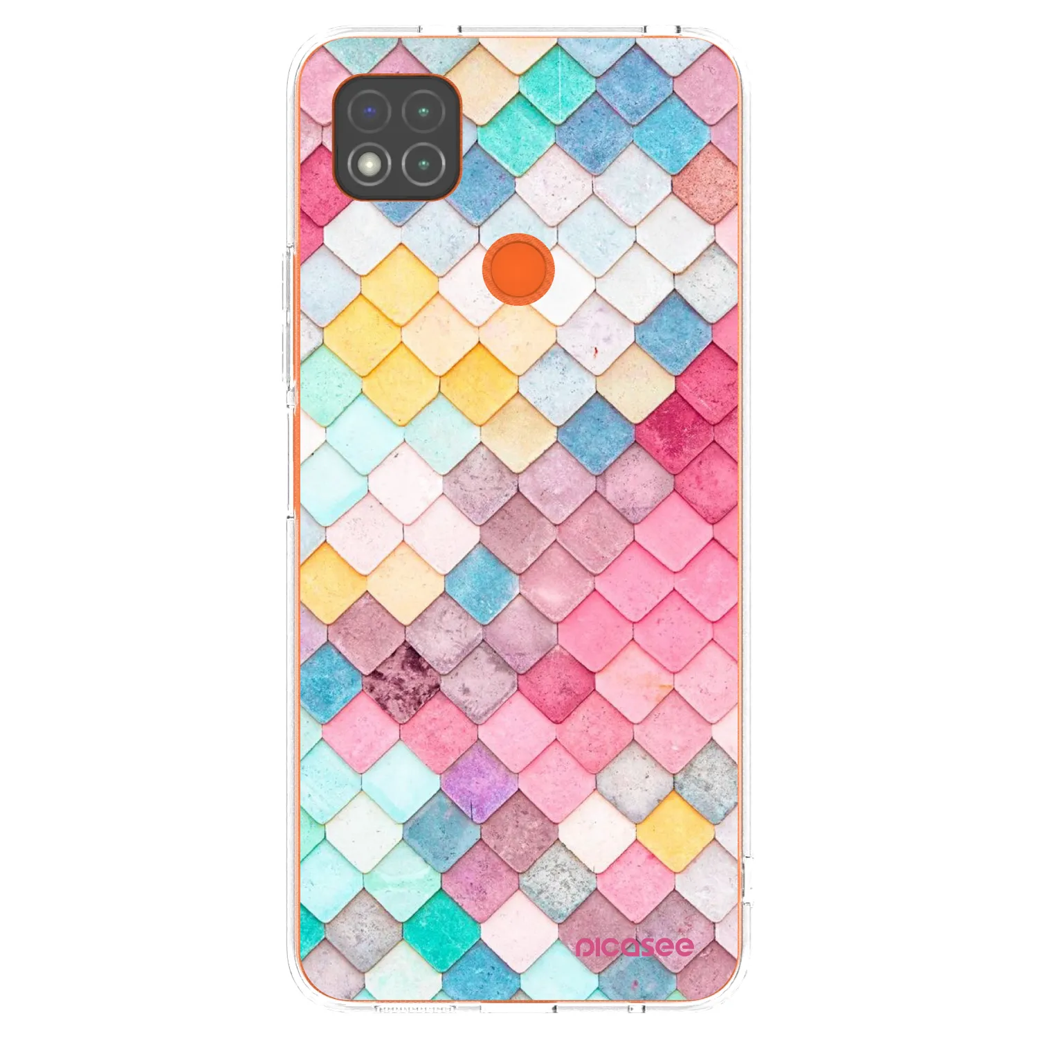 Picasee silikonski prozorni ovitek za Xiaomi Redmi 9C - Colorful roof