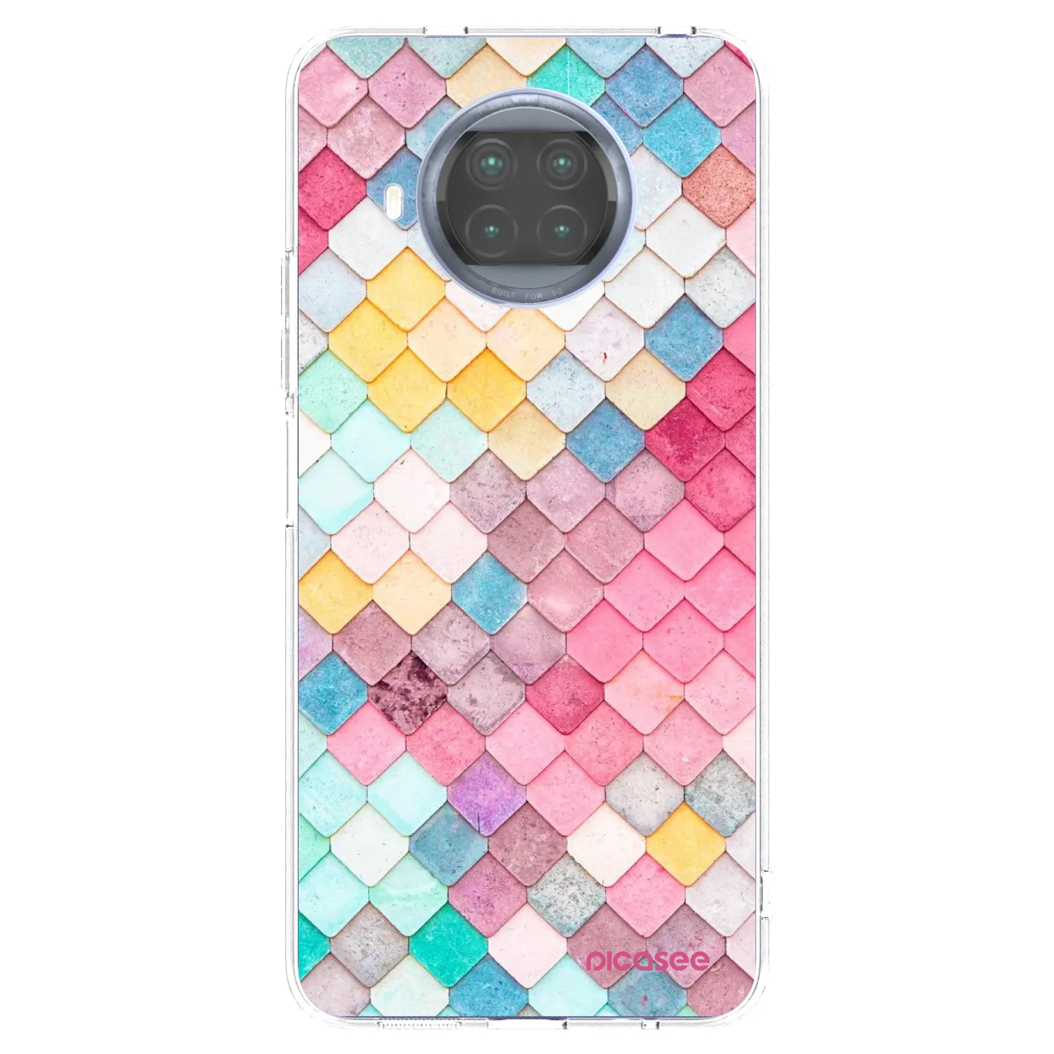 Picasee silikonski prozorni ovitek za Xiaomi Mi 10T Lite - Colorful roof