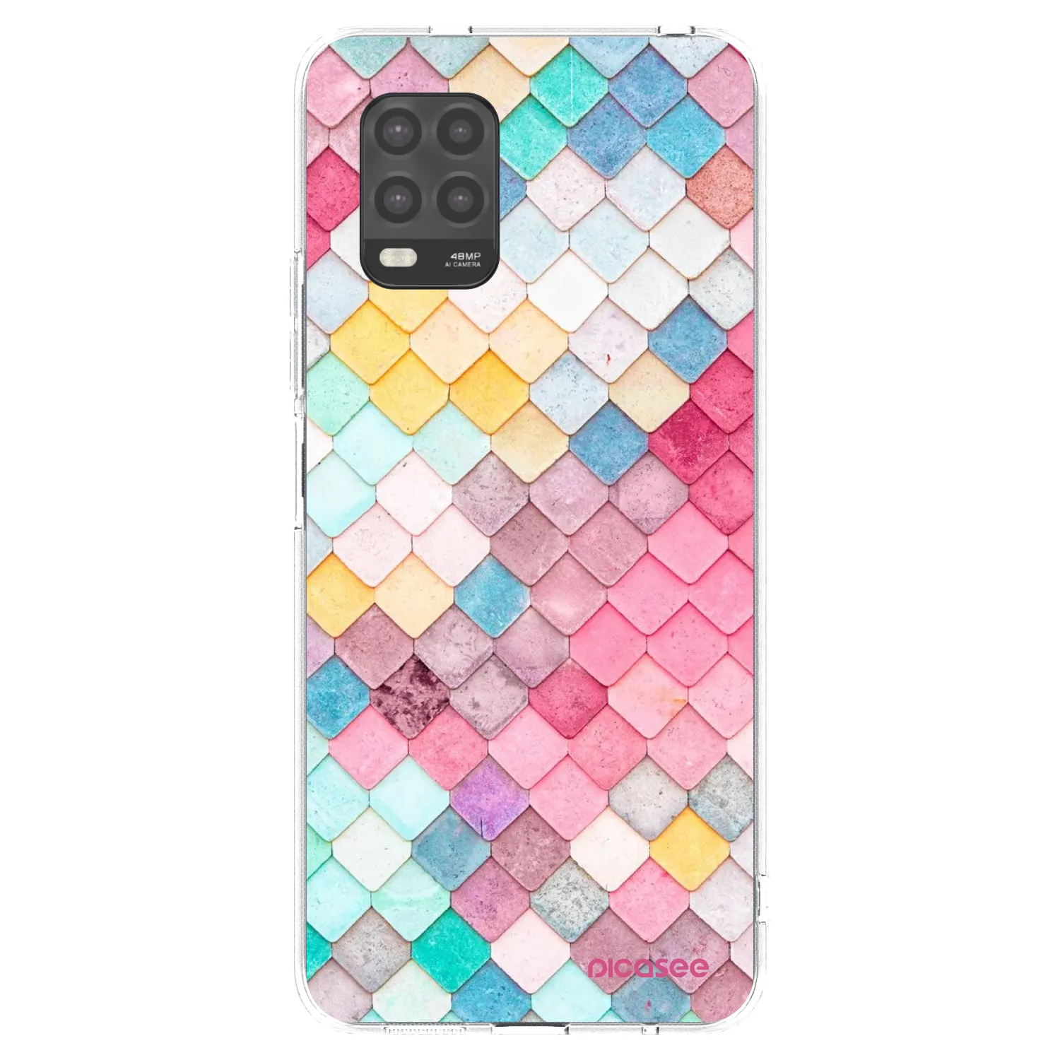 Picasee silikonski prozorni ovitek za Xiaomi Mi 10 Lite - Colorful roof