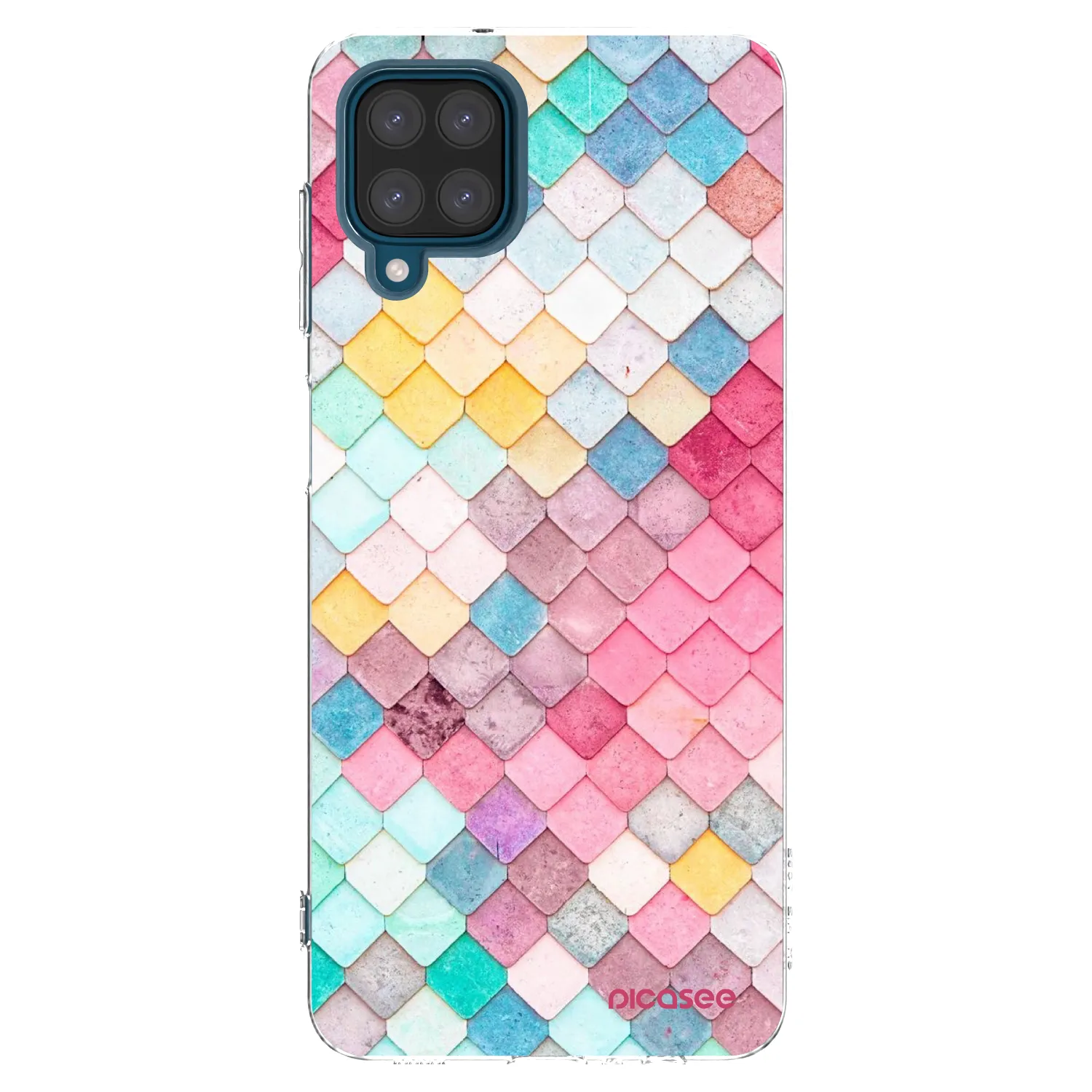 Picasee silikonski prozorni ovitek za Samsung Galaxy A12 A125F - Colorful roof