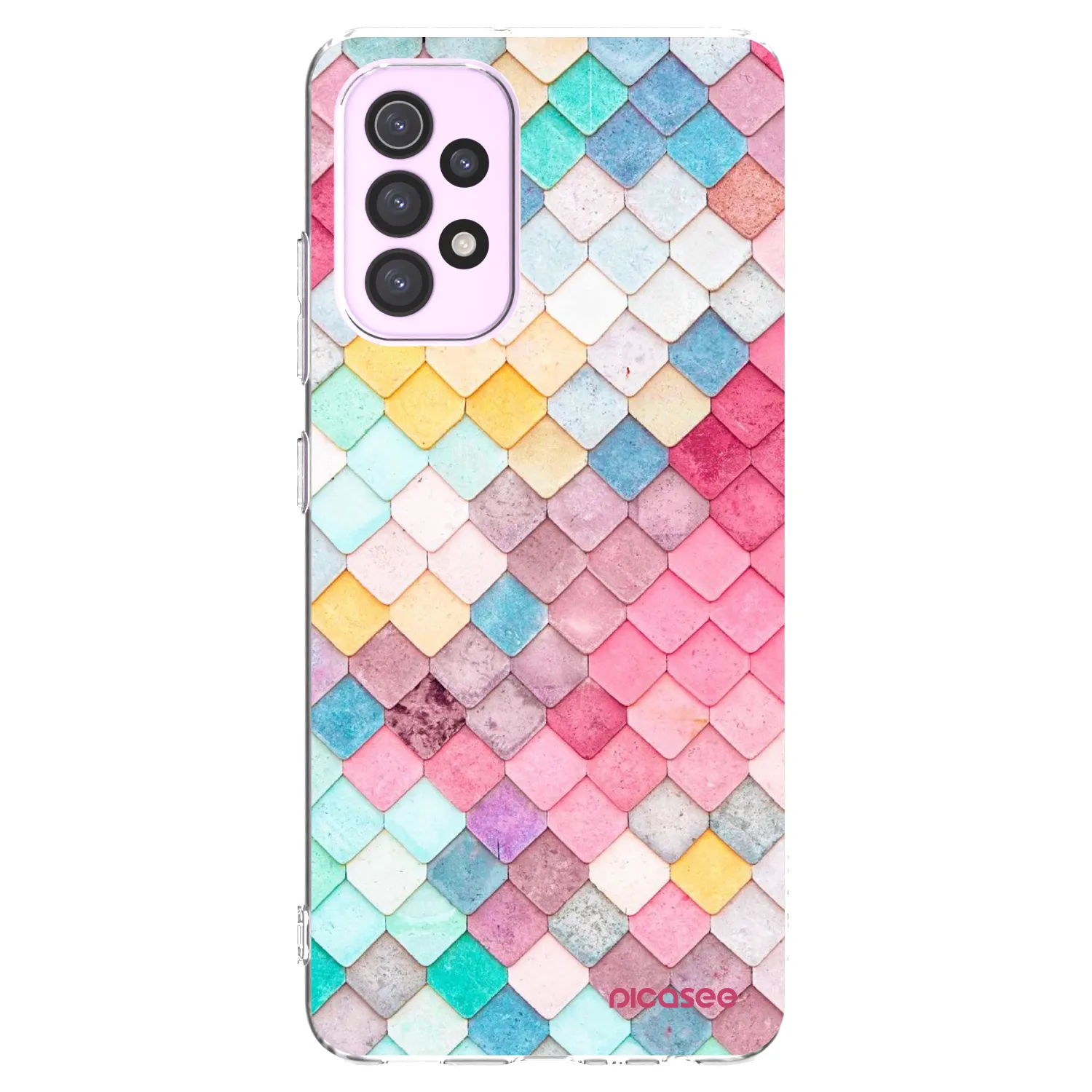 Picasee silikonski prozorni ovitek za Samsung Galaxy A32 5G A326B - Colorful roof