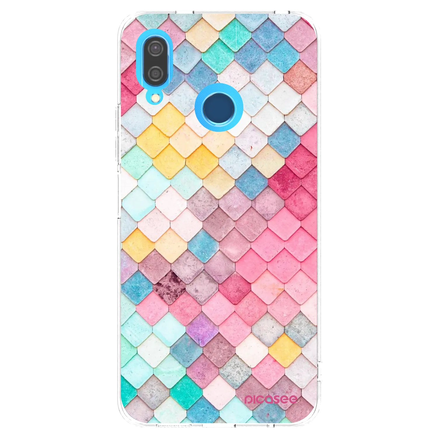 Picasee silikonski prozorni ovitek za Huawei P20 Lite - Colorful roof