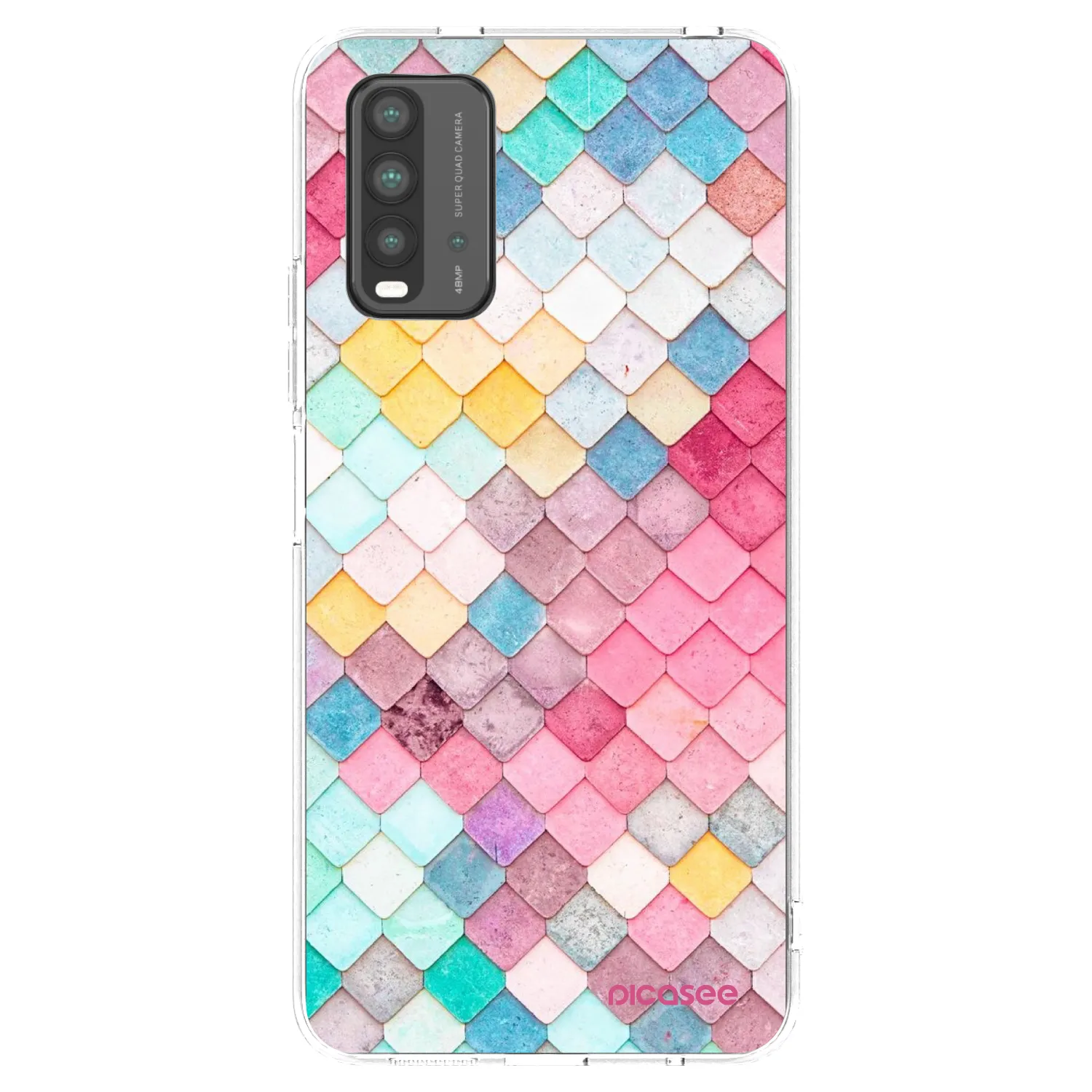 Picasee silikonski prozorni ovitek za Xiaomi Redmi 9T - Colorful roof