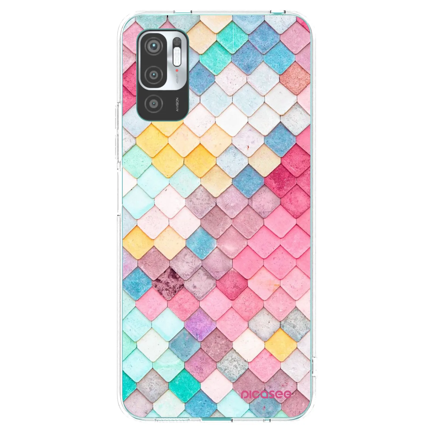 Picasee silikonski prozorni ovitek za Xiaomi Redmi Note 10 5G - Colorful roof