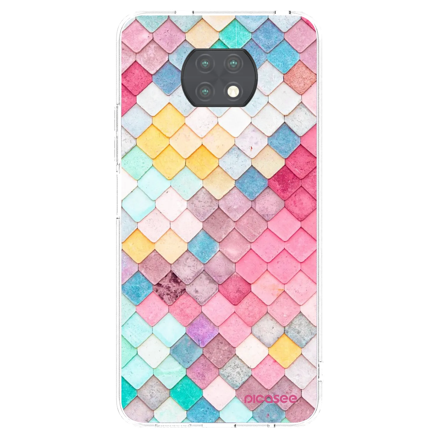 Picasee silikonski prozorni ovitek za Xiaomi Redmi Note 9T - Colorful roof