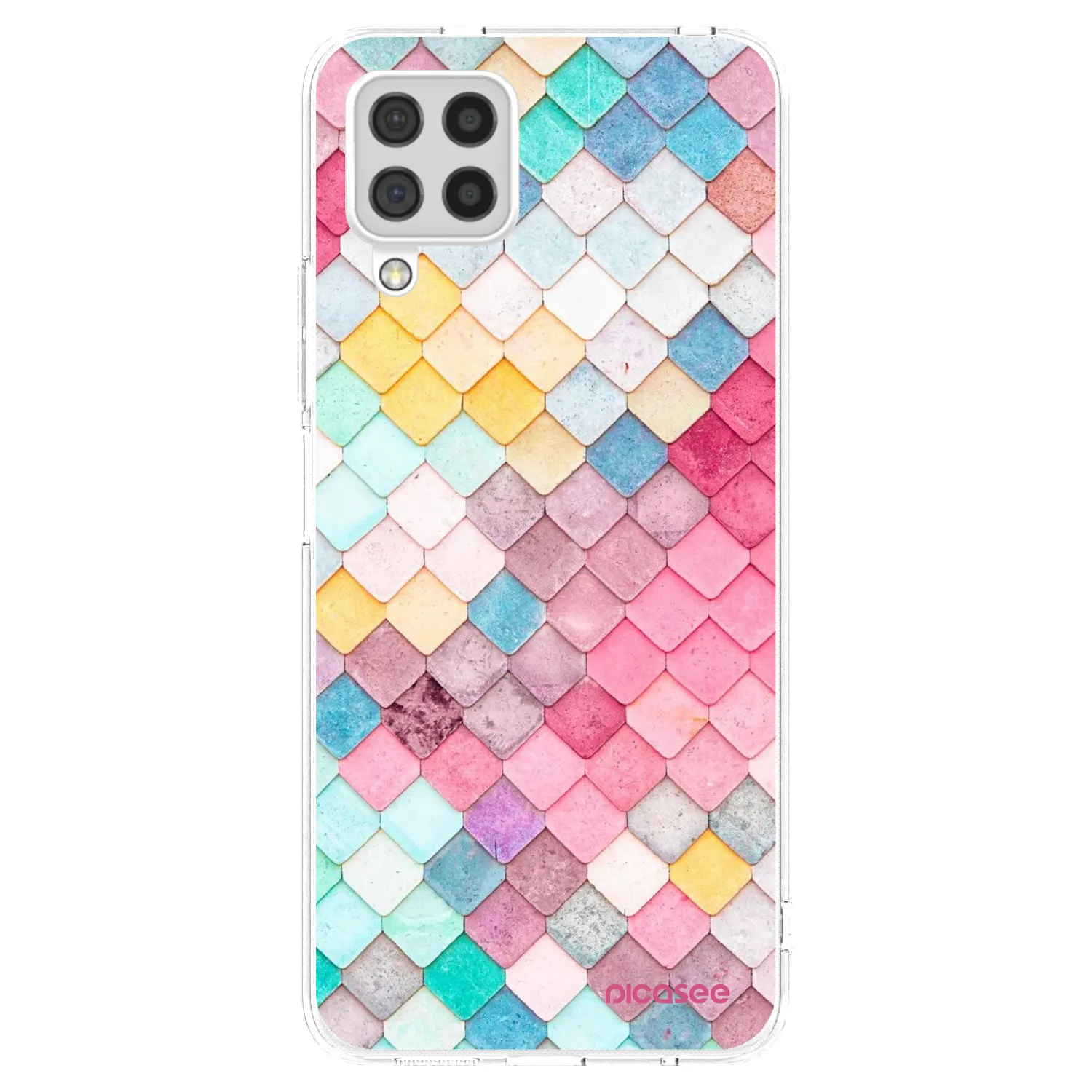 Picasee silikonski prozorni ovitek za Samsung Galaxy A22 A225F 4G - Colorful roof