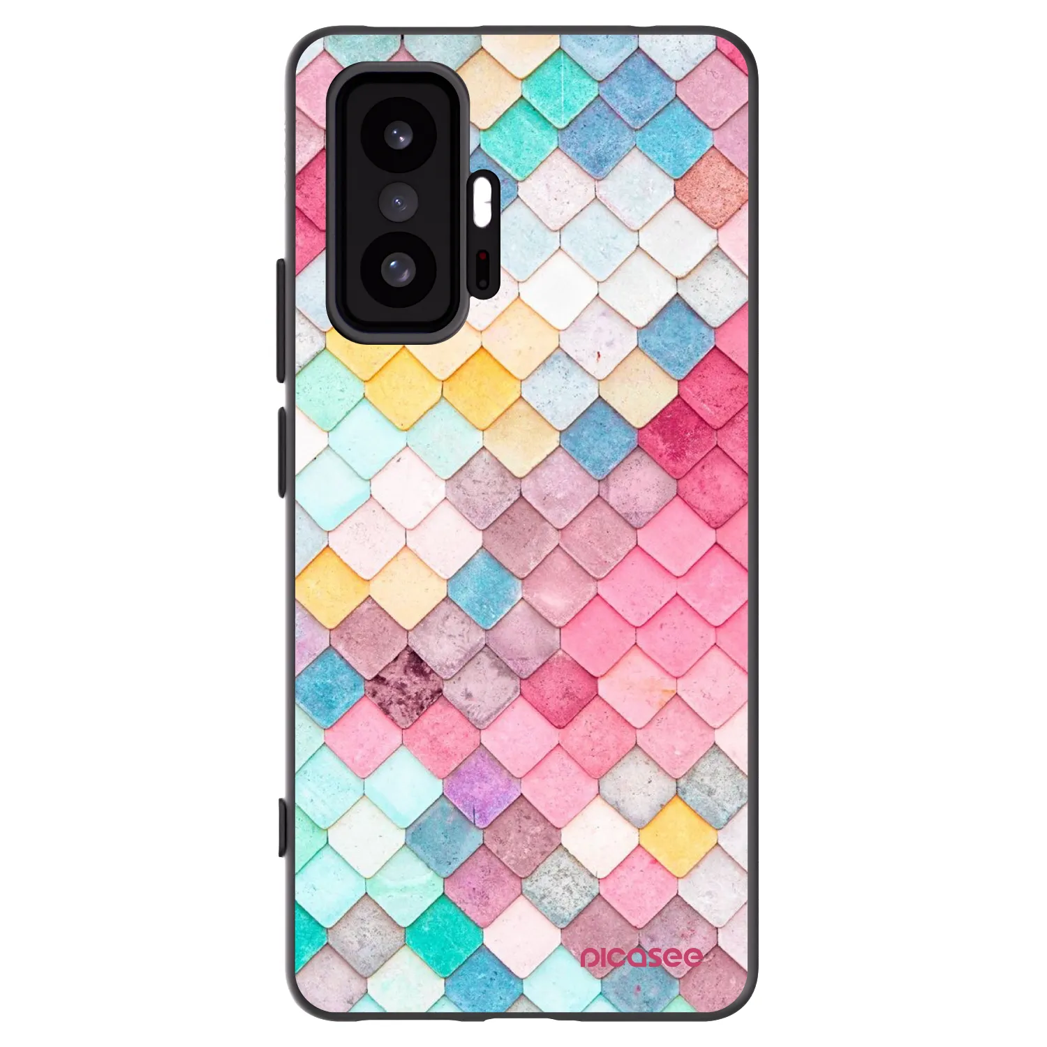 Picasee silikonski črni ovitek za Xiaomi 11T - Colorful roof