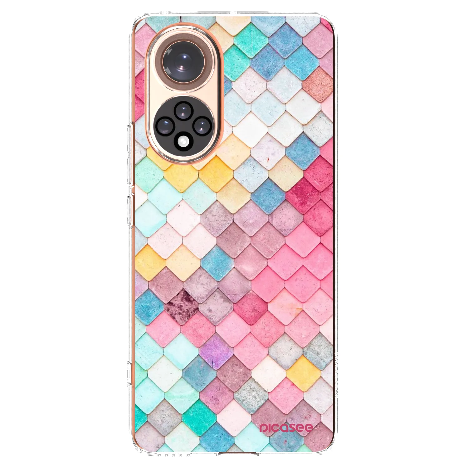 Picasee silikonski prozorni ovitek za Honor 50 5G - Colorful roof