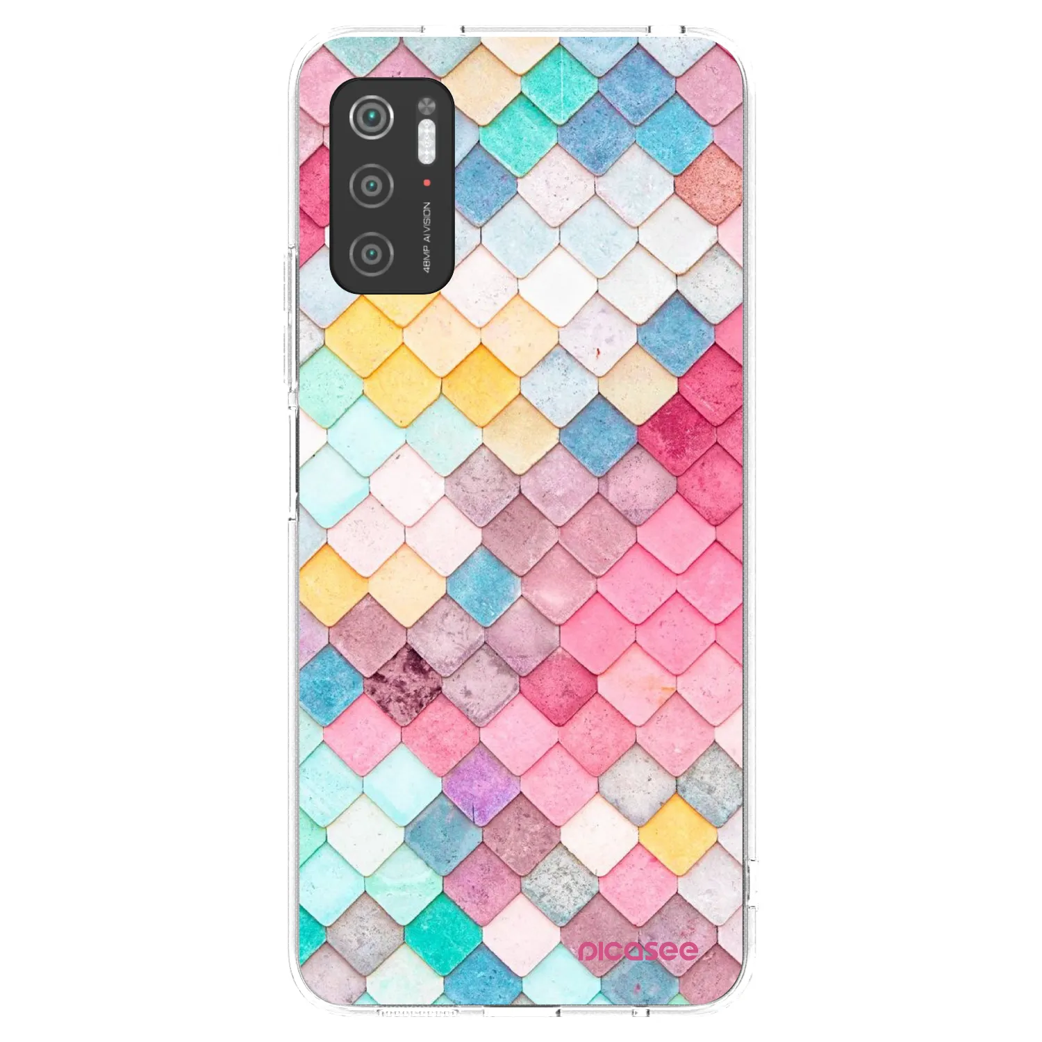 Picasee silikonski prozorni ovitek za Xiaomi Poco M3 Pro 5G - Colorful roof