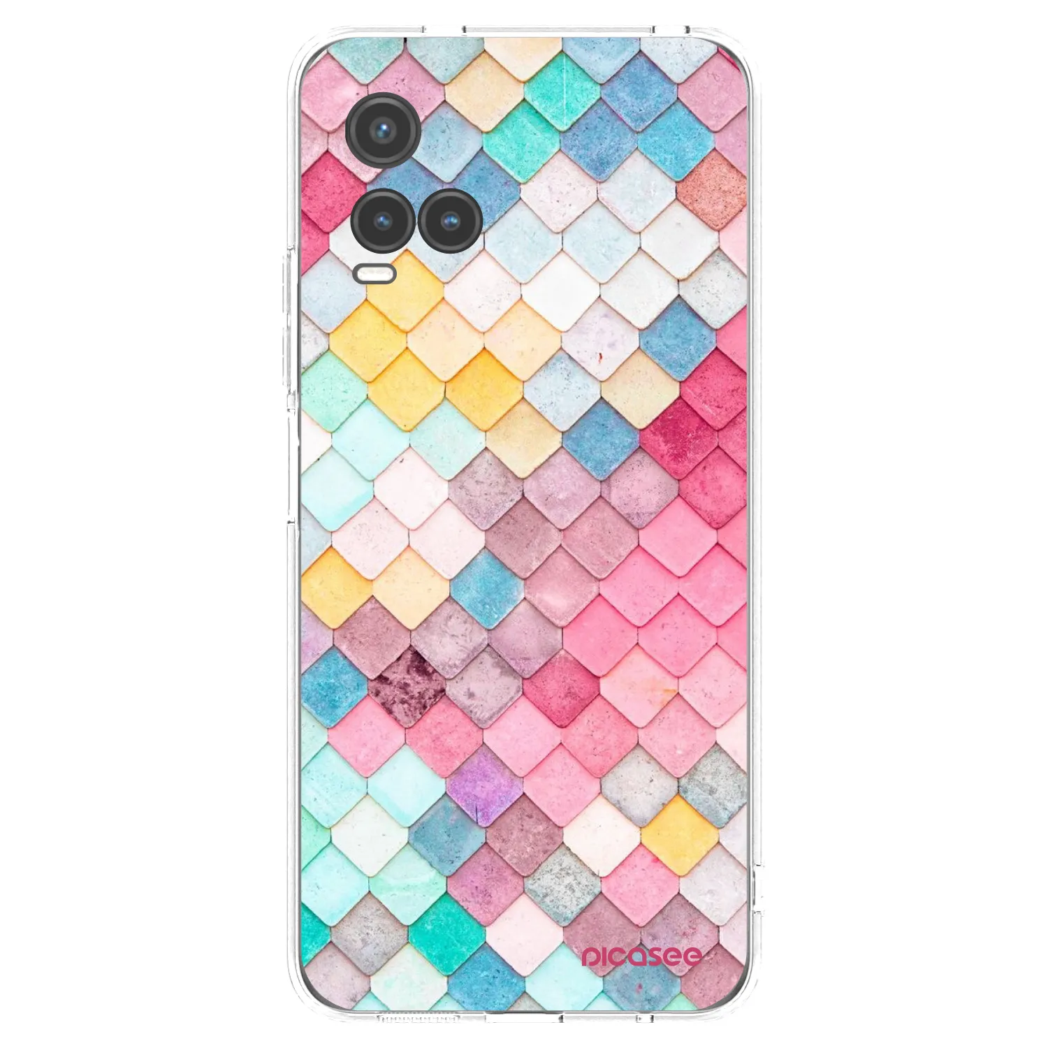 Picasee silikonski prozorni ovitek za Vivo Y33s - Colorful roof