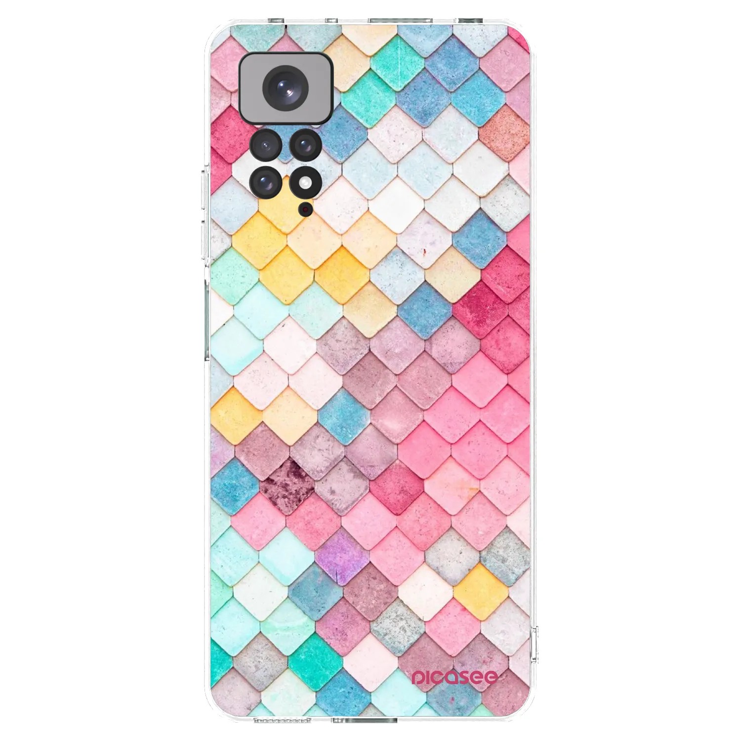 Picasee silikonski prozorni ovitek za Xiaomi Redmi Note 11 - Colorful roof