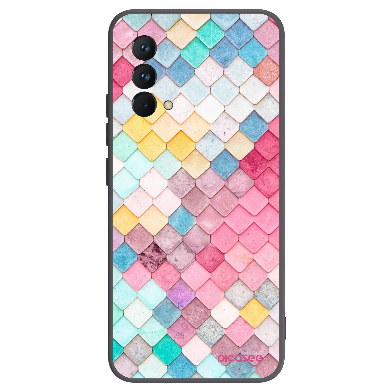 Picasee silikonski črni ovitek za Realme GT Master Edition 5G - Colorful roof