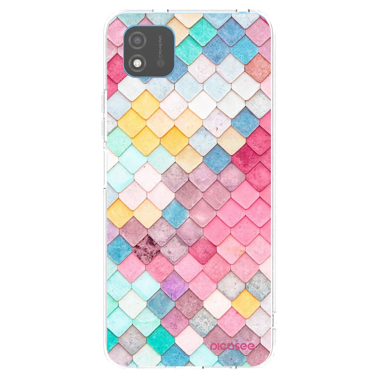 Picasee silikonski prozorni ovitek za Realme C11 (2021) - Colorful roof