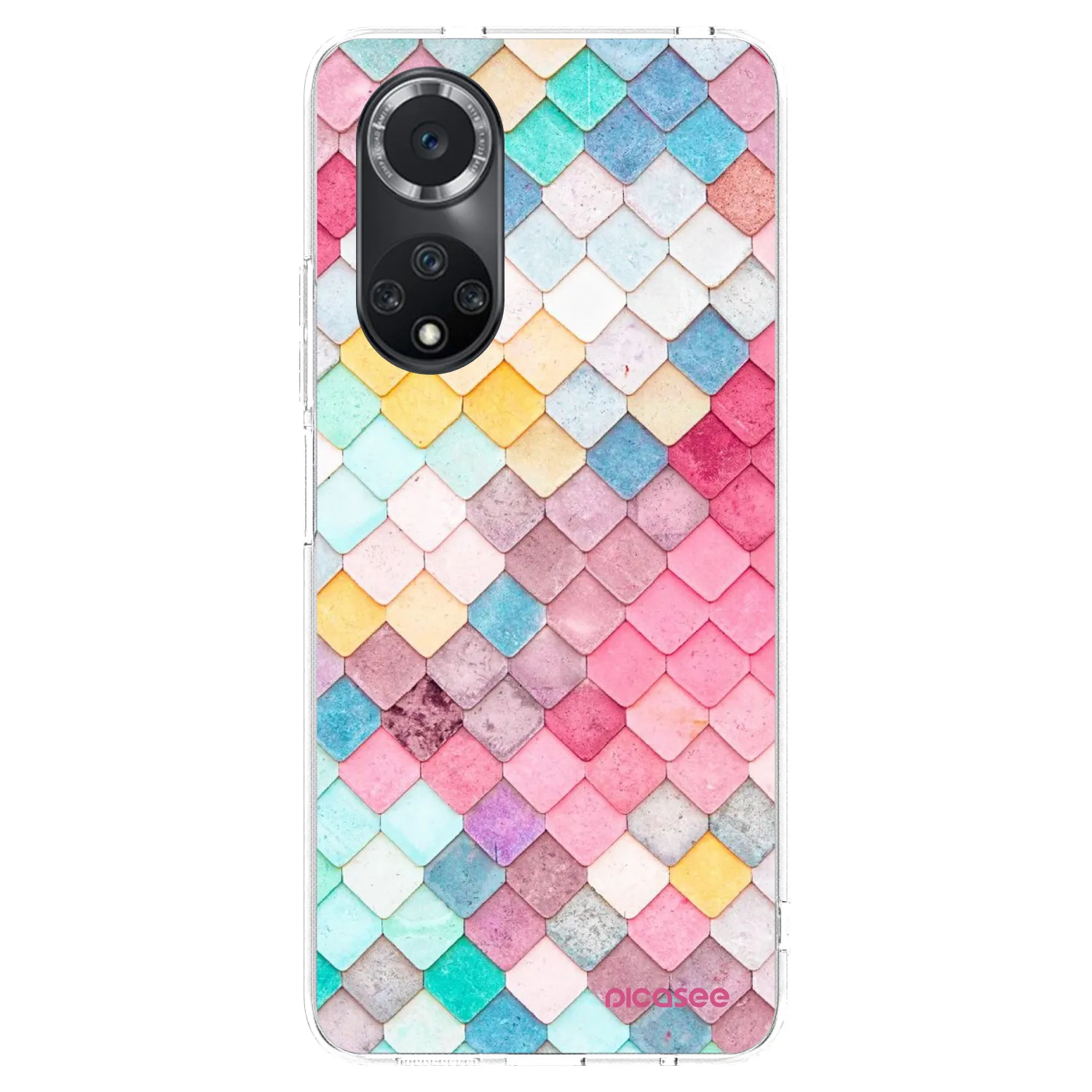 Picasee silikonski prozorni ovitek za Huawei Nova 9 SE - Colorful roof