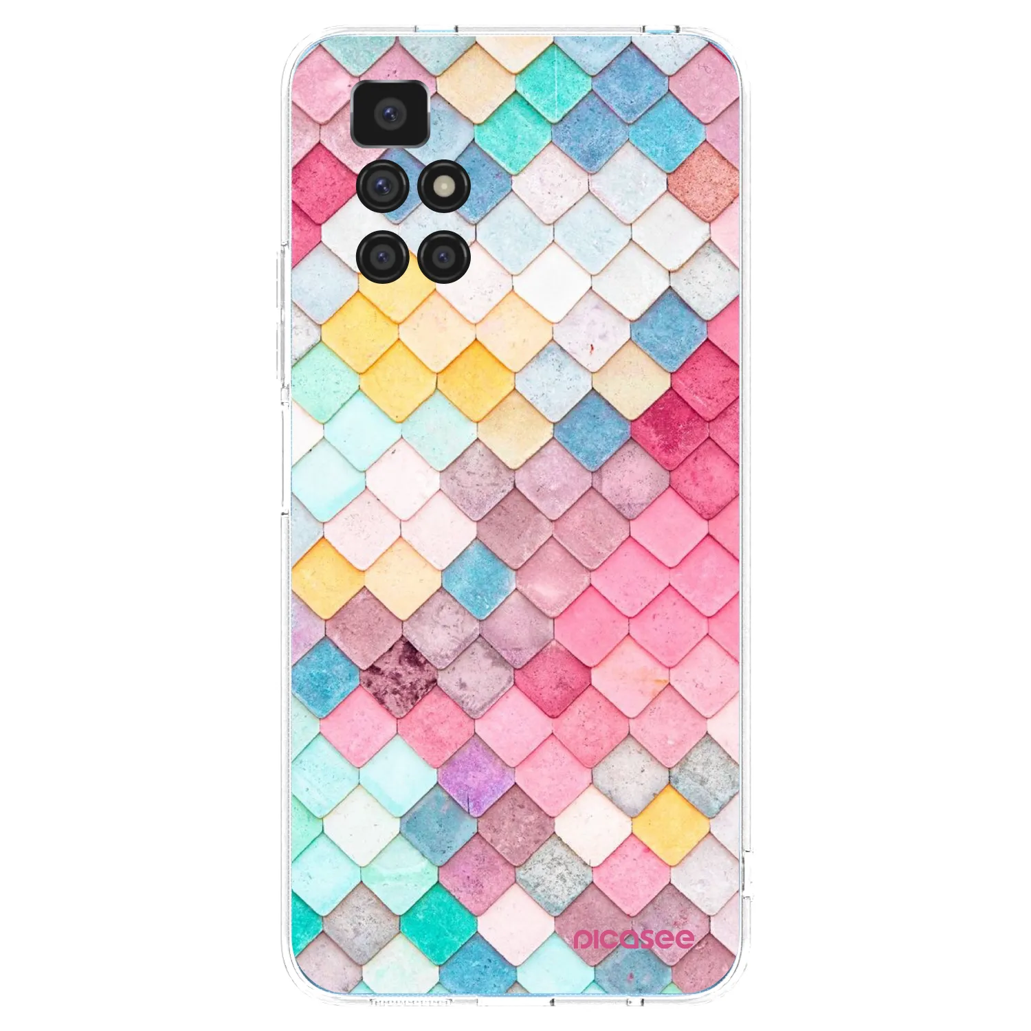 Picasee silikonski prozorni ovitek za Xiaomi Redmi 10 (2022) - Colorful roof